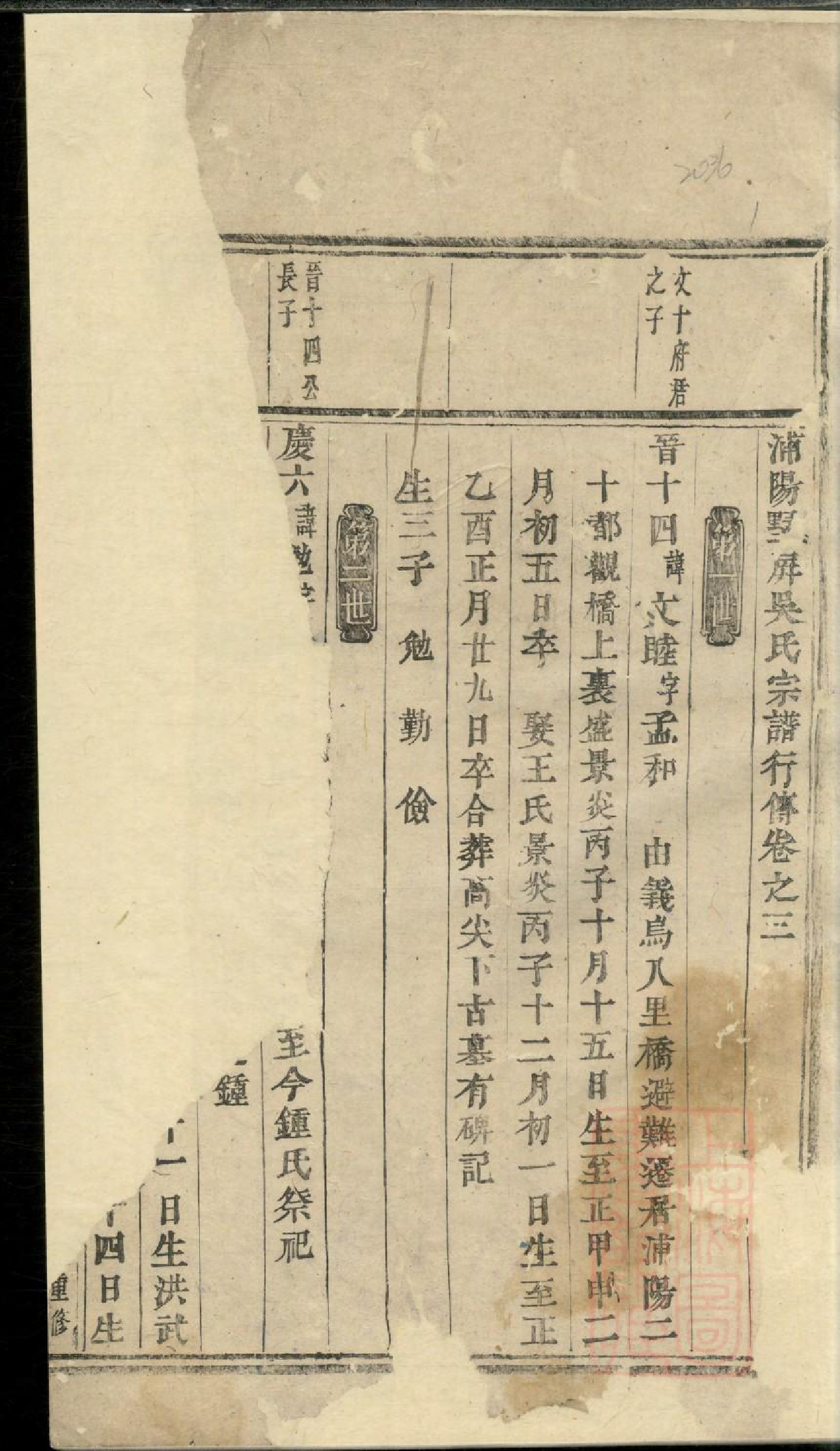 0448浦阳墅屏吴氏宗谱_002_第3页