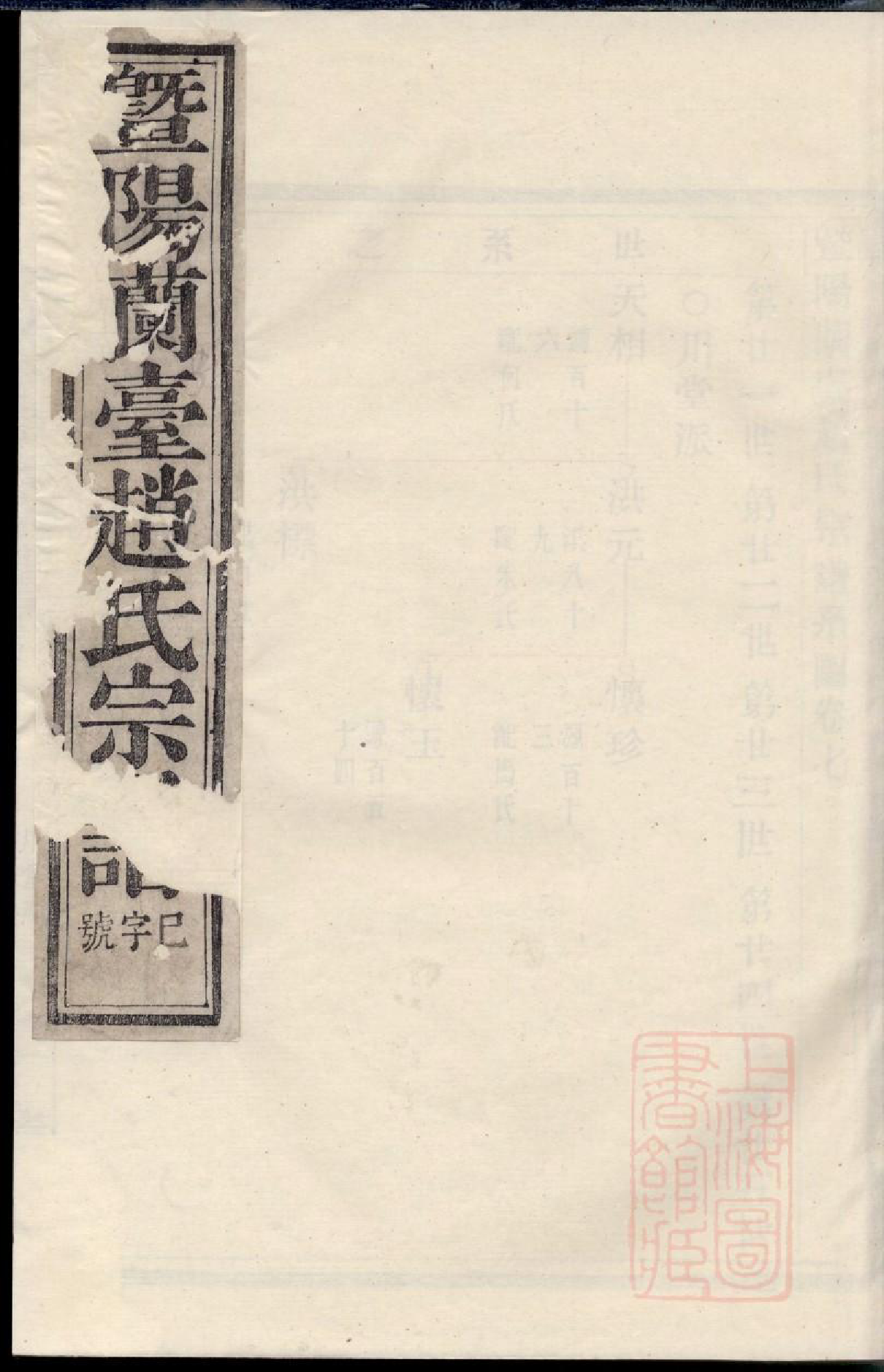 0597暨阳兰台赵氏宗谱_006_第1页