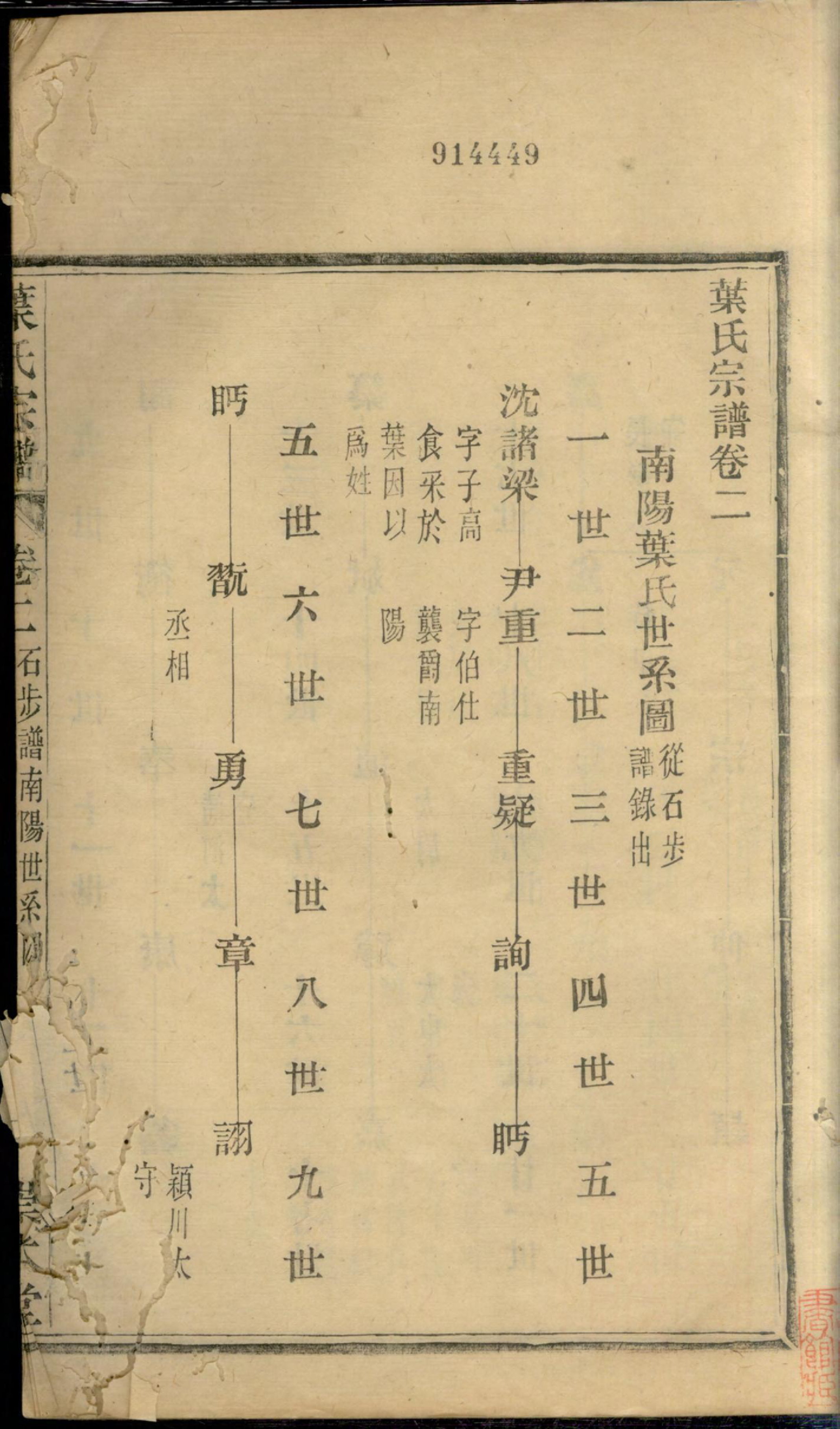 1387叶氏宗谱_002_第2页