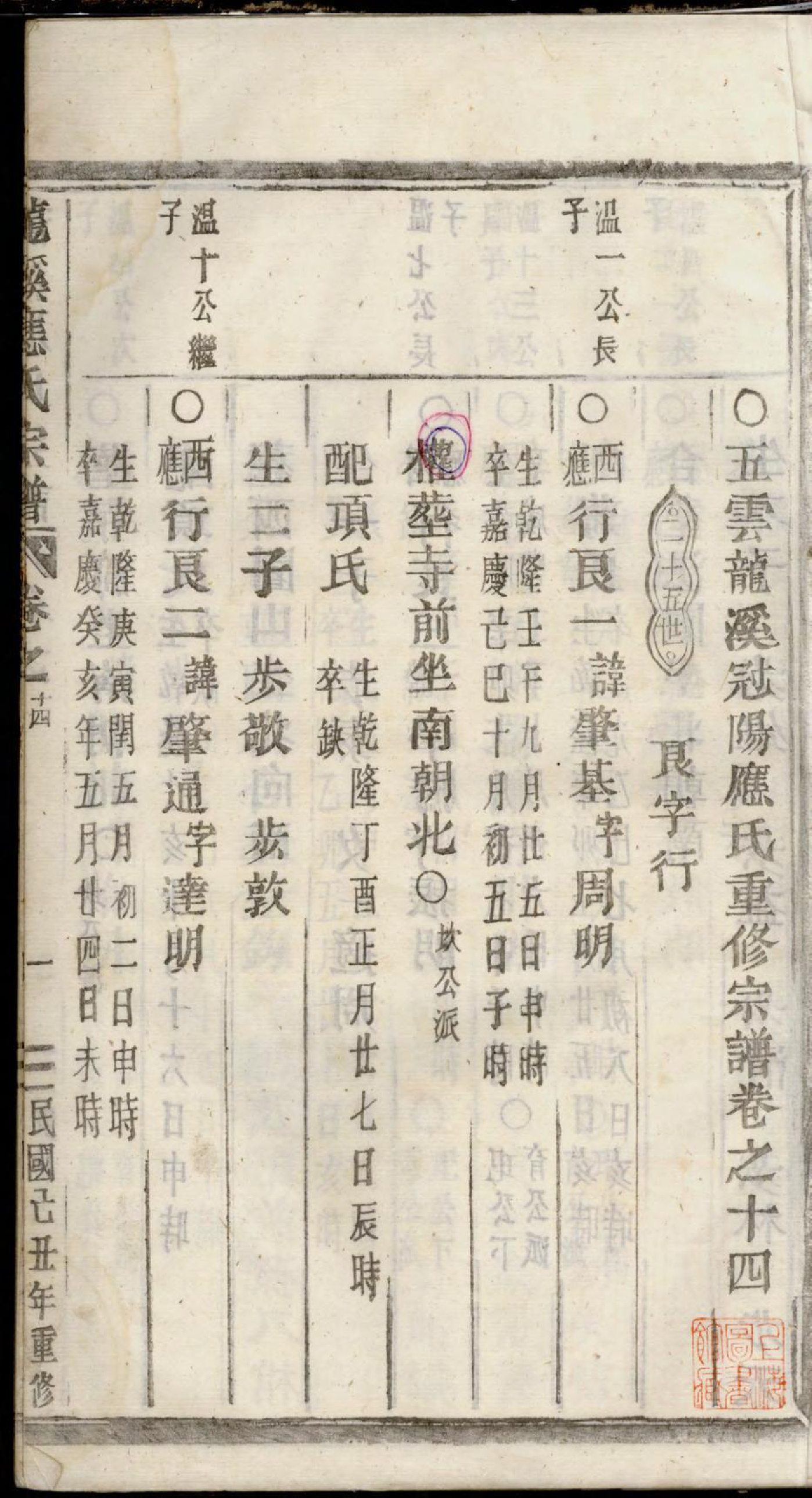 1342五云龙溪冠阳应氏重修宗谱_014_第3页