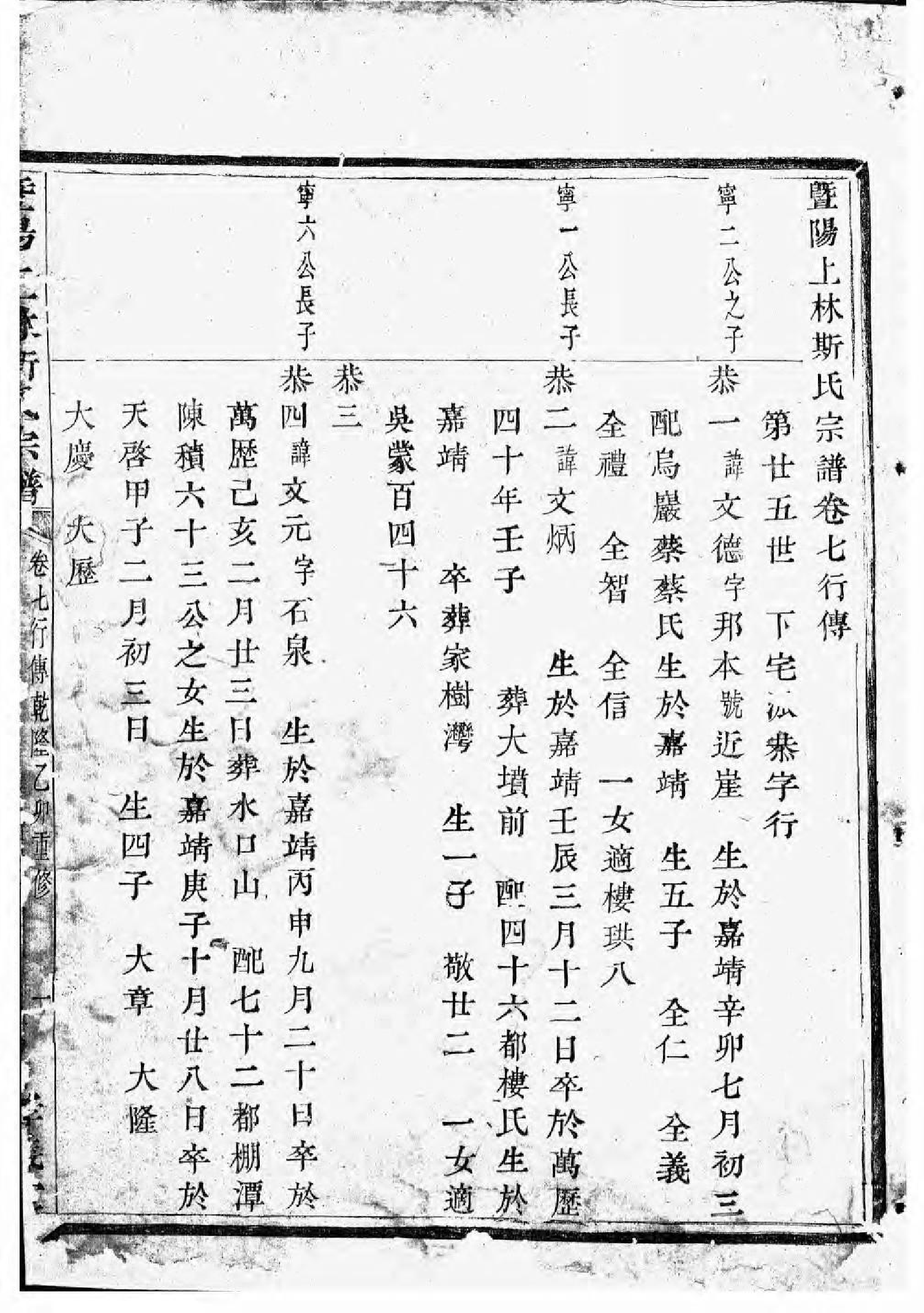 1587暨阳上林斯氏宗谱_002_第3页