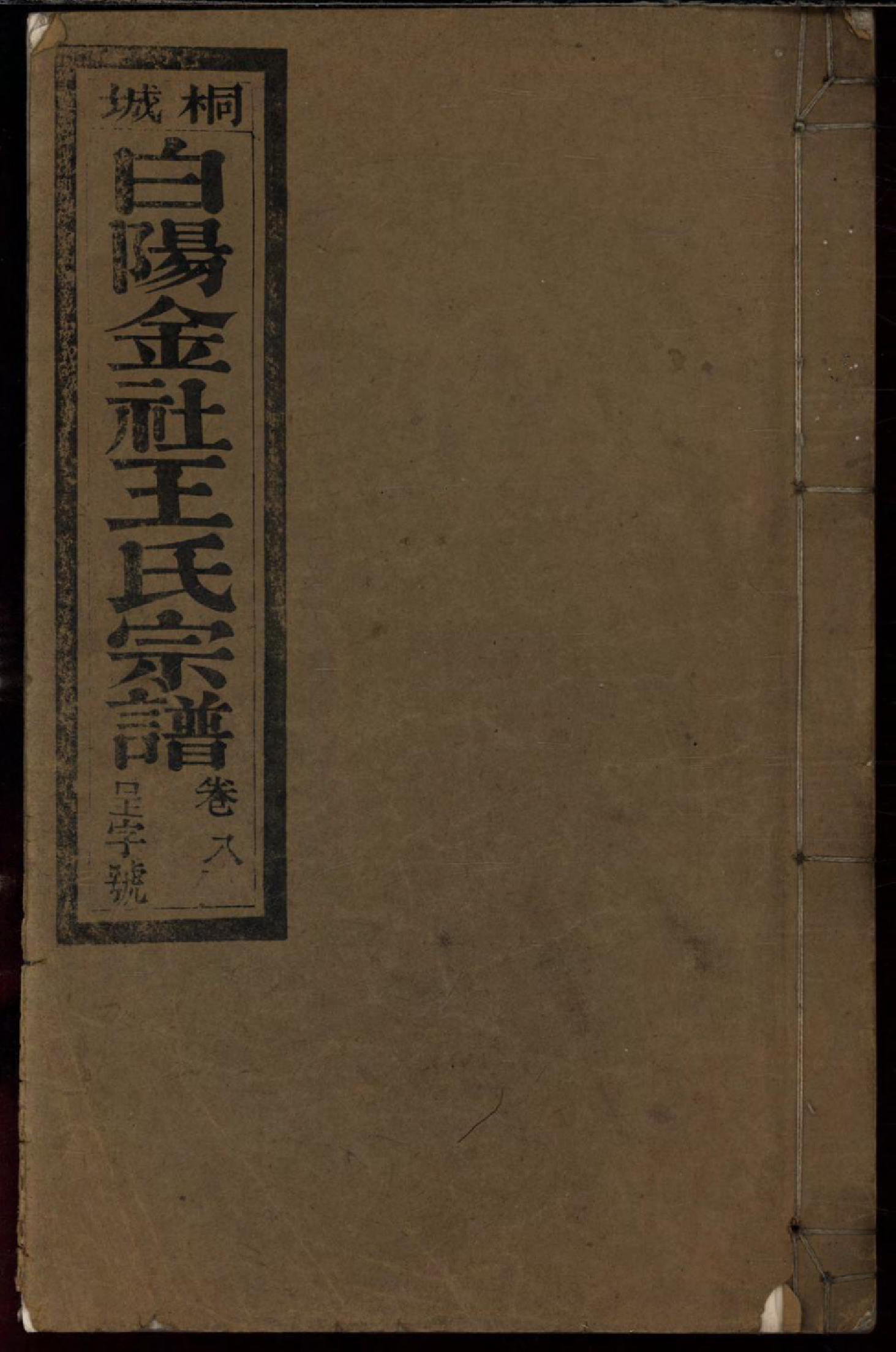 1104桐城白阳金社王氏宗谱_008_第1页