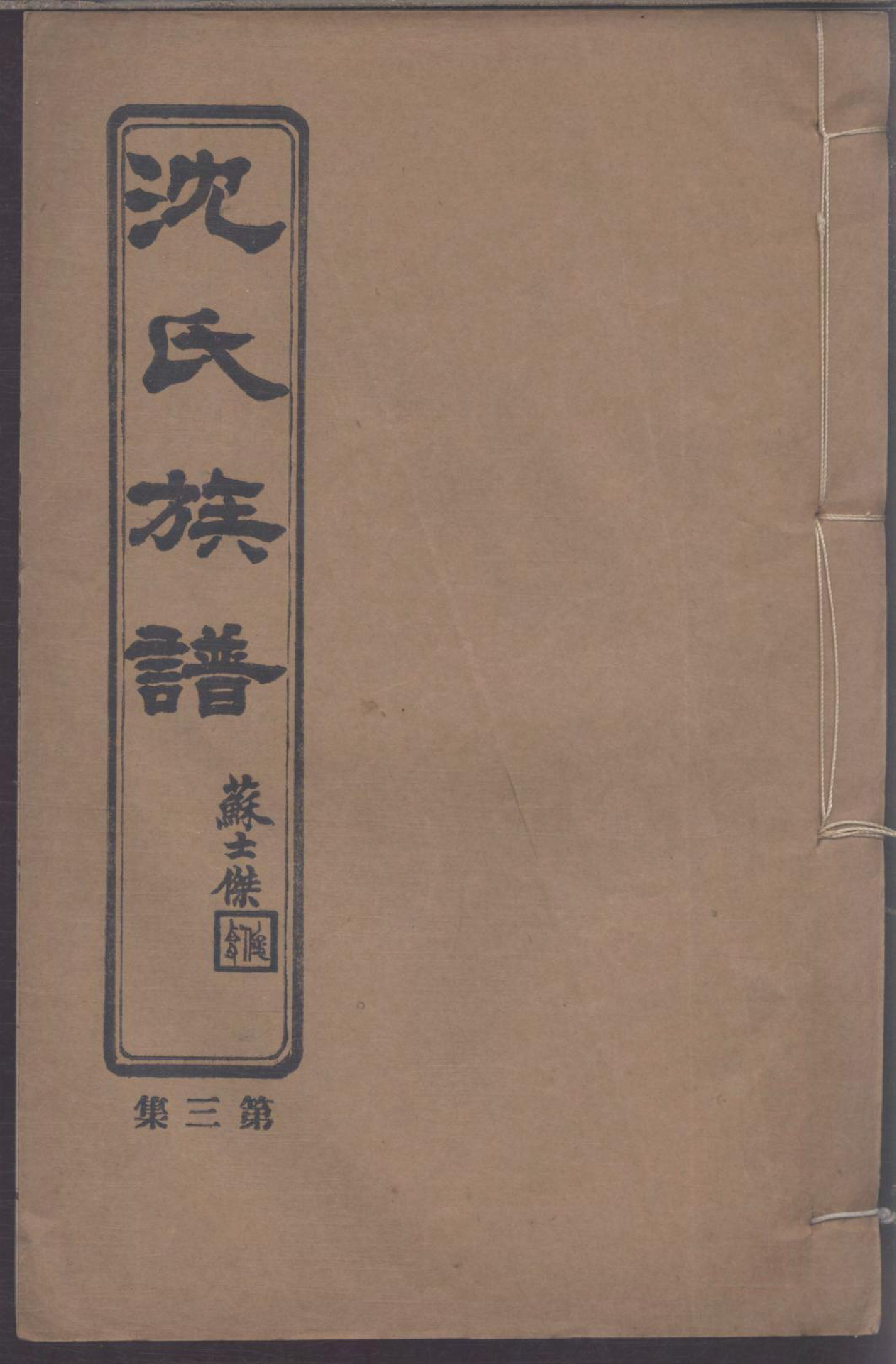 1109青浦南村沈氏族谱_003_第1页