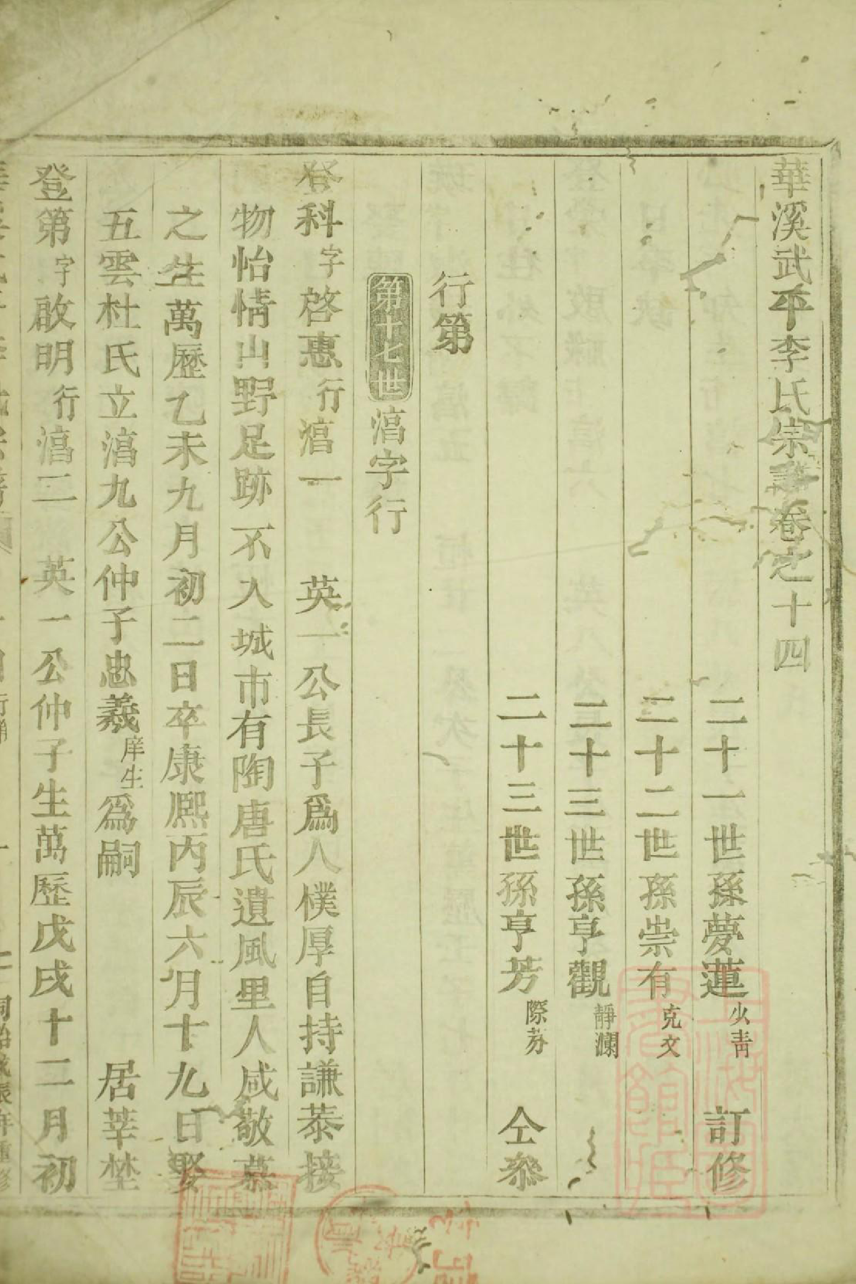 1051华溪武平李氏宗谱_001_第3页