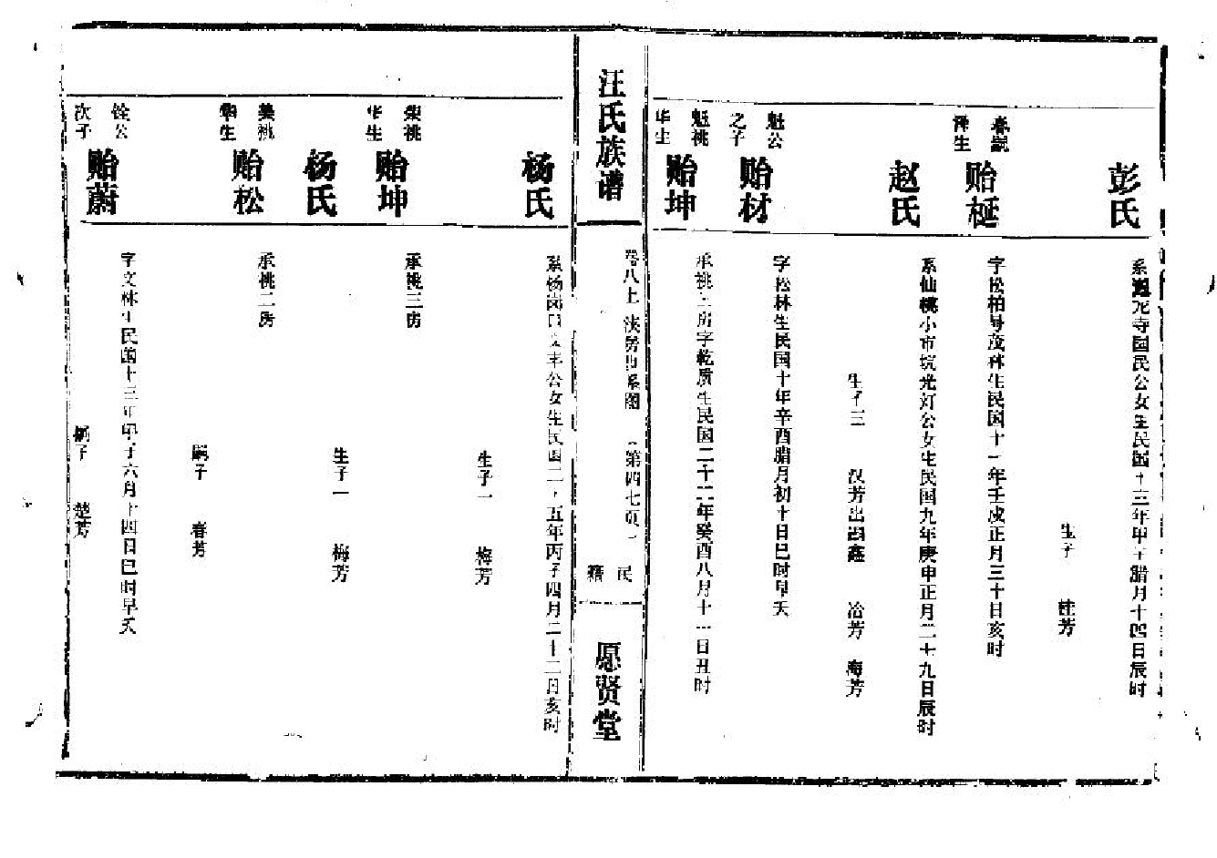 2257汪氏族譜（片卷号：18_2-19_1）_002_第2页