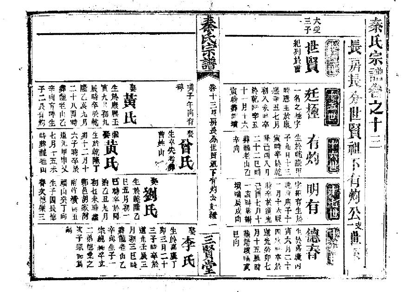 2262秦氏宗譜（片卷号：2_2-5_1）_005_第2页