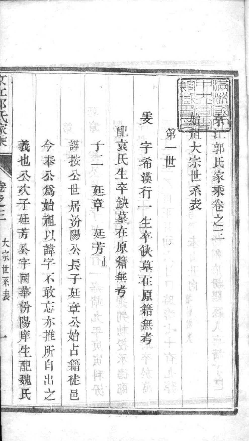 2220[江苏镇江]京江郭氏家乘八卷附立斋遗诗六卷种蕉馆诗集六卷_002_第3页