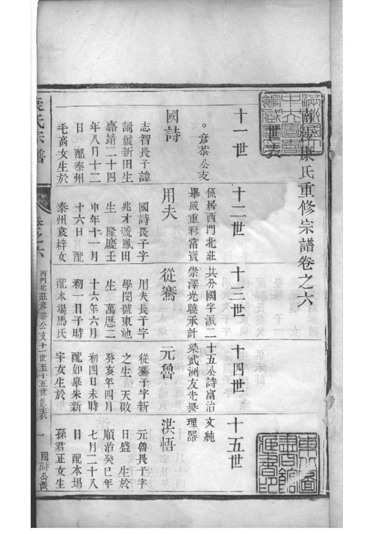 2223[江苏泰州]南沙康氏重修宗谱_005_第2页