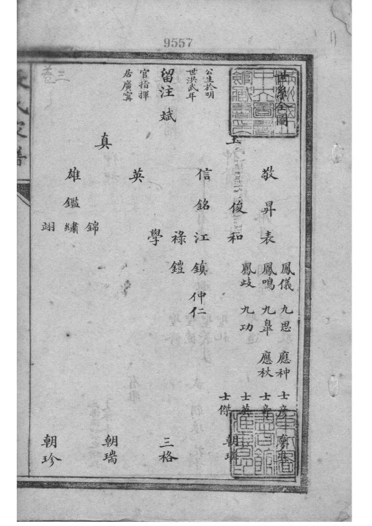 2190[辽宁北镇]张氏家谱_003_第1页