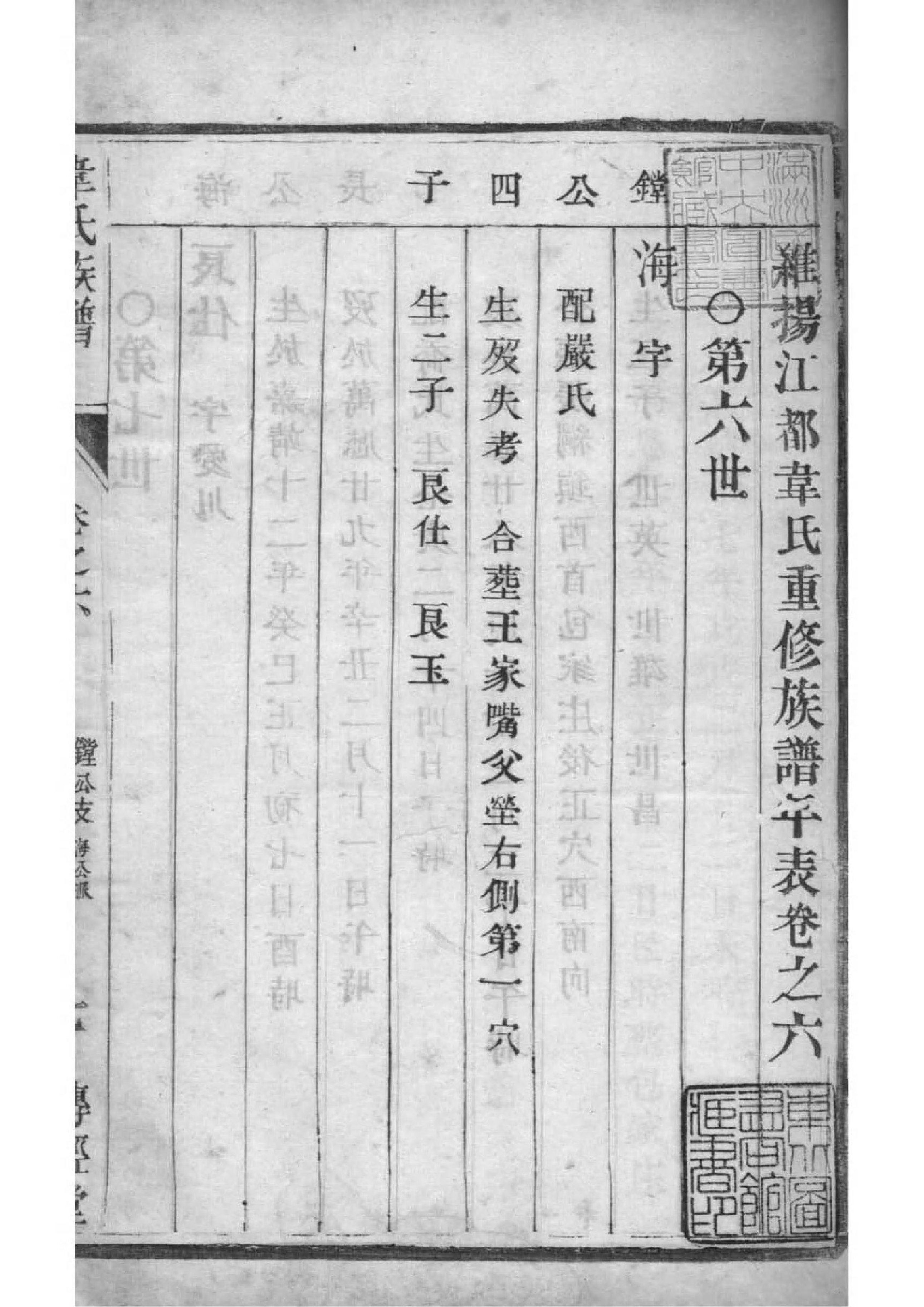 2104[江苏扬州]韦氏宗谱_006_第2页