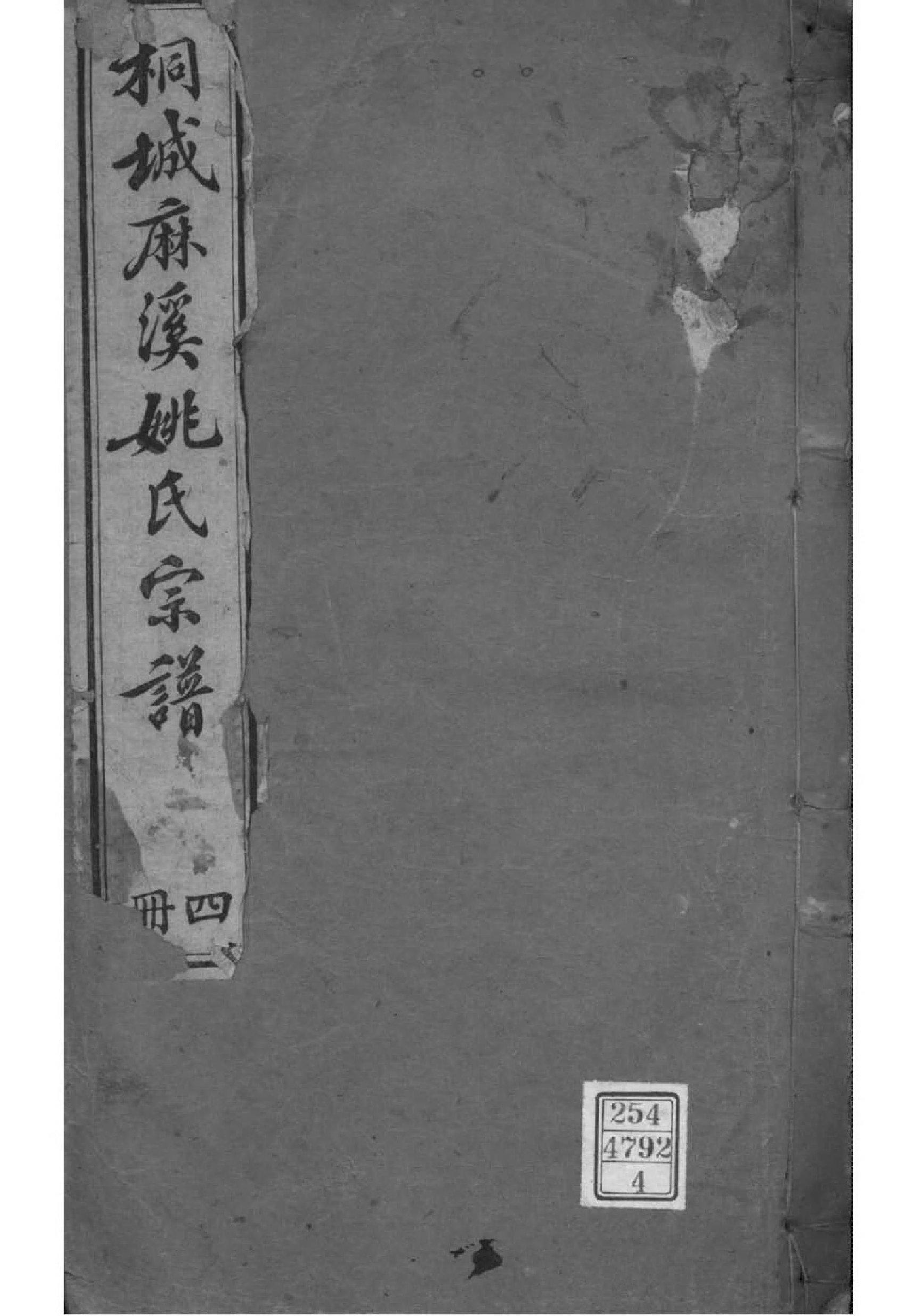 2075[安徽桐城]桐城麻溪姚氏宗谱_003