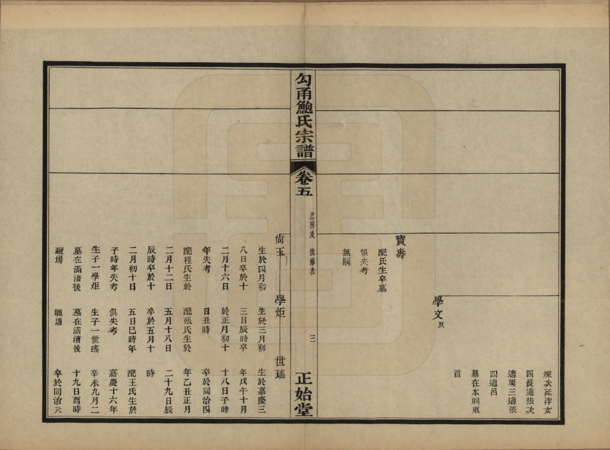 GTJP0011.鲍.浙江鄞县.勾甬鲍氏宗谱六卷闰谱一卷图一卷.民国十三年（1924）_205.pdf_第3页