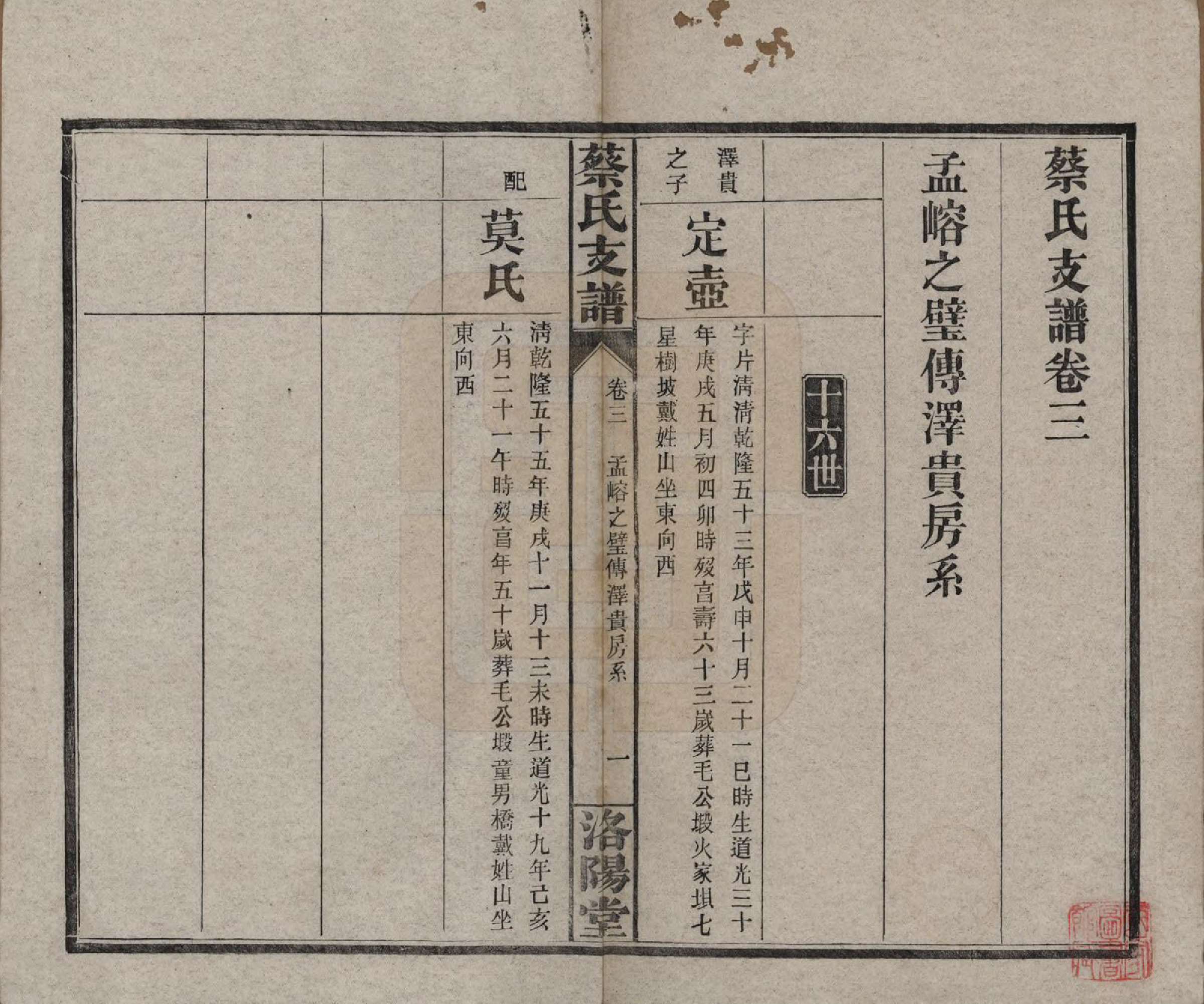 GTJP0030.蔡.湖南长沙.长沙蔡氏支谱七卷卷首、卷中、卷末.民国二十四年[1935]_003.pdf_第1页
