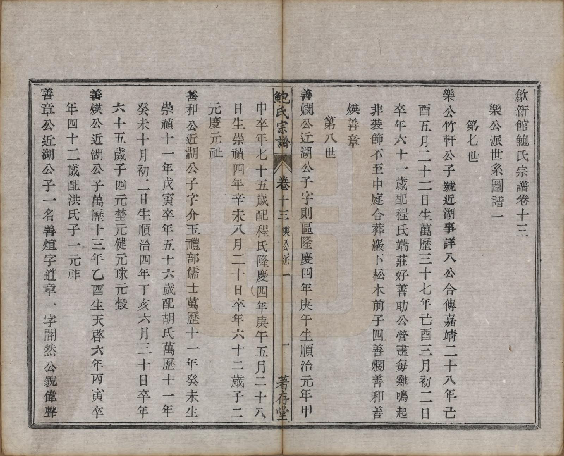 GTJP0012.鲍.安徽歙县.歙新馆鲍氏着存堂宗谱十六卷.清光绪元年（1875）_013.pdf_第2页