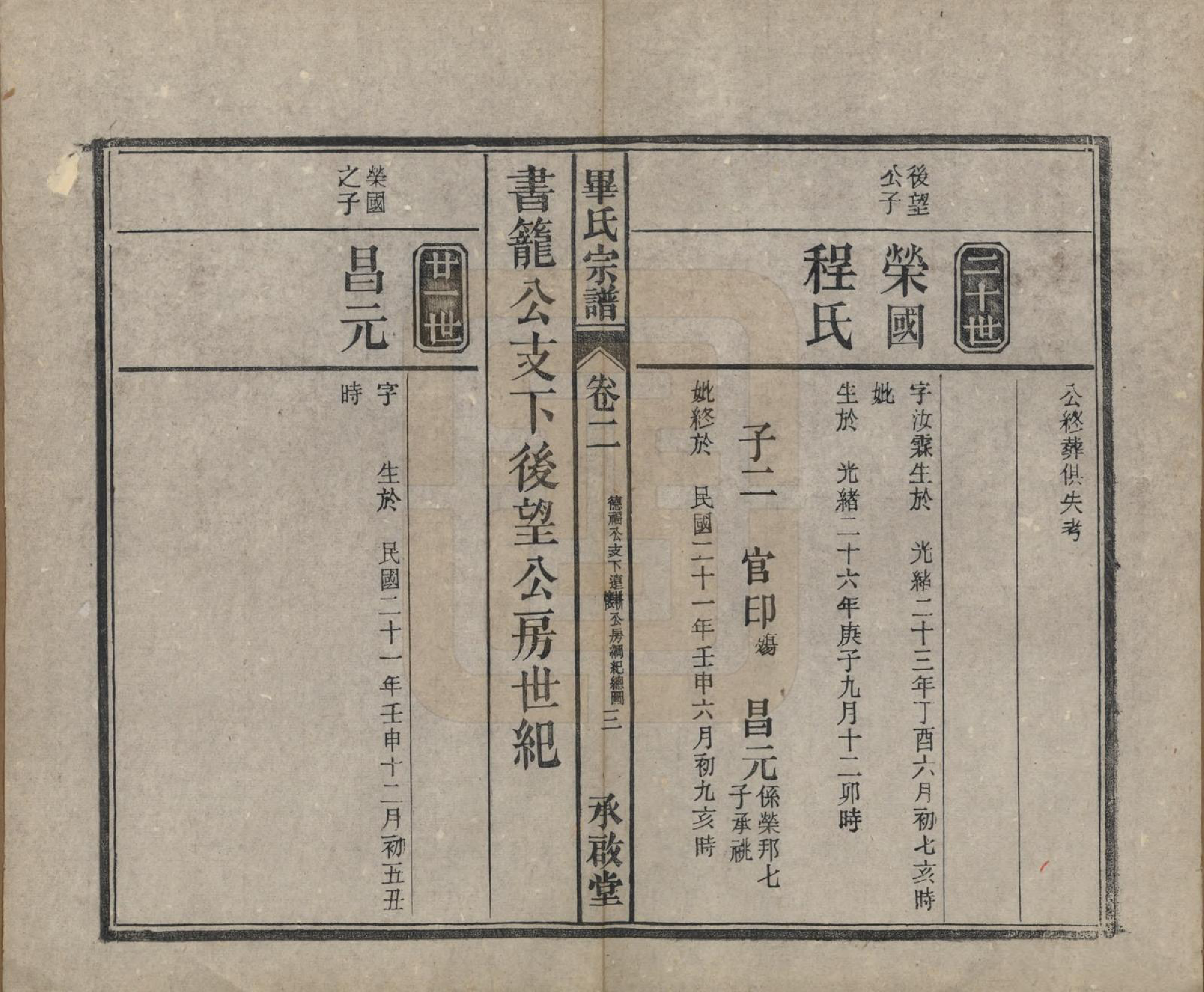 GTJP0016.毕.安徽桐城.皖桐毕氏宗谱十卷首一卷末一卷.民国二十二年（1933）_002.pdf_第3页