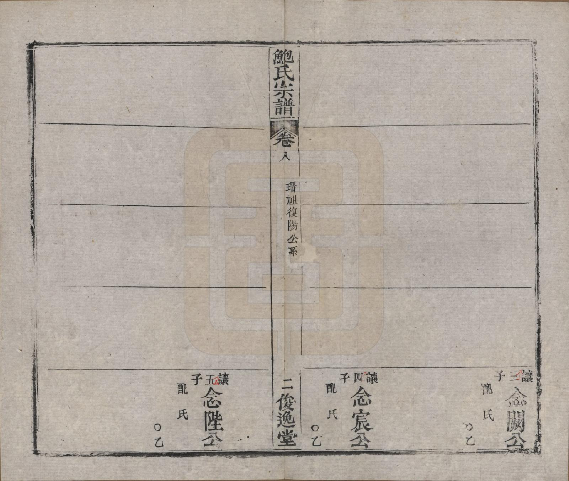 GTJP0014.鲍.湖北麻城.麻城鲍氏宗谱十四卷首一卷.清宣统三年（1911）_008.pdf_第2页