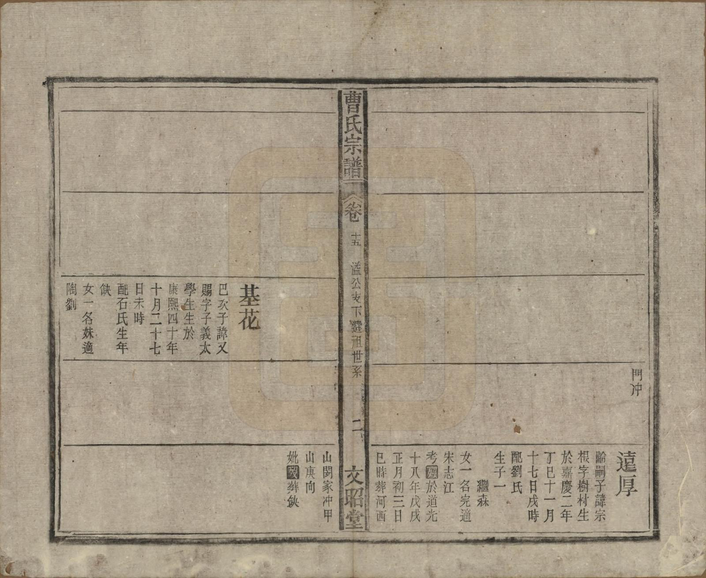 GTJP0054.曹.中国.曹氏宗谱四十五卷首三卷.民国二十一年（1934）_015.pdf_第2页