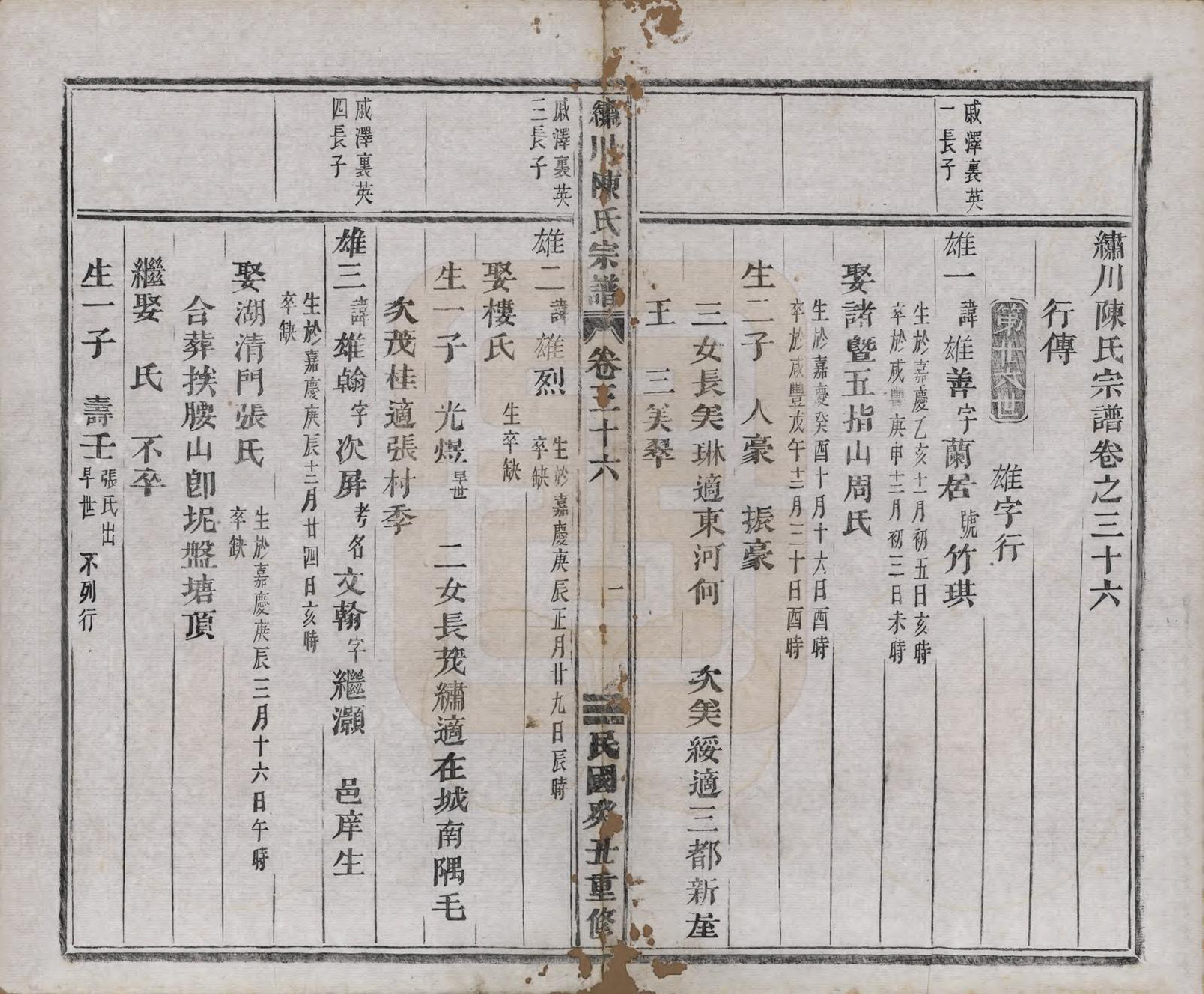 GTJP0121.陈.中国.绣川陈氏宗谱四十三卷.民国二年（1913）_036.pdf_第1页