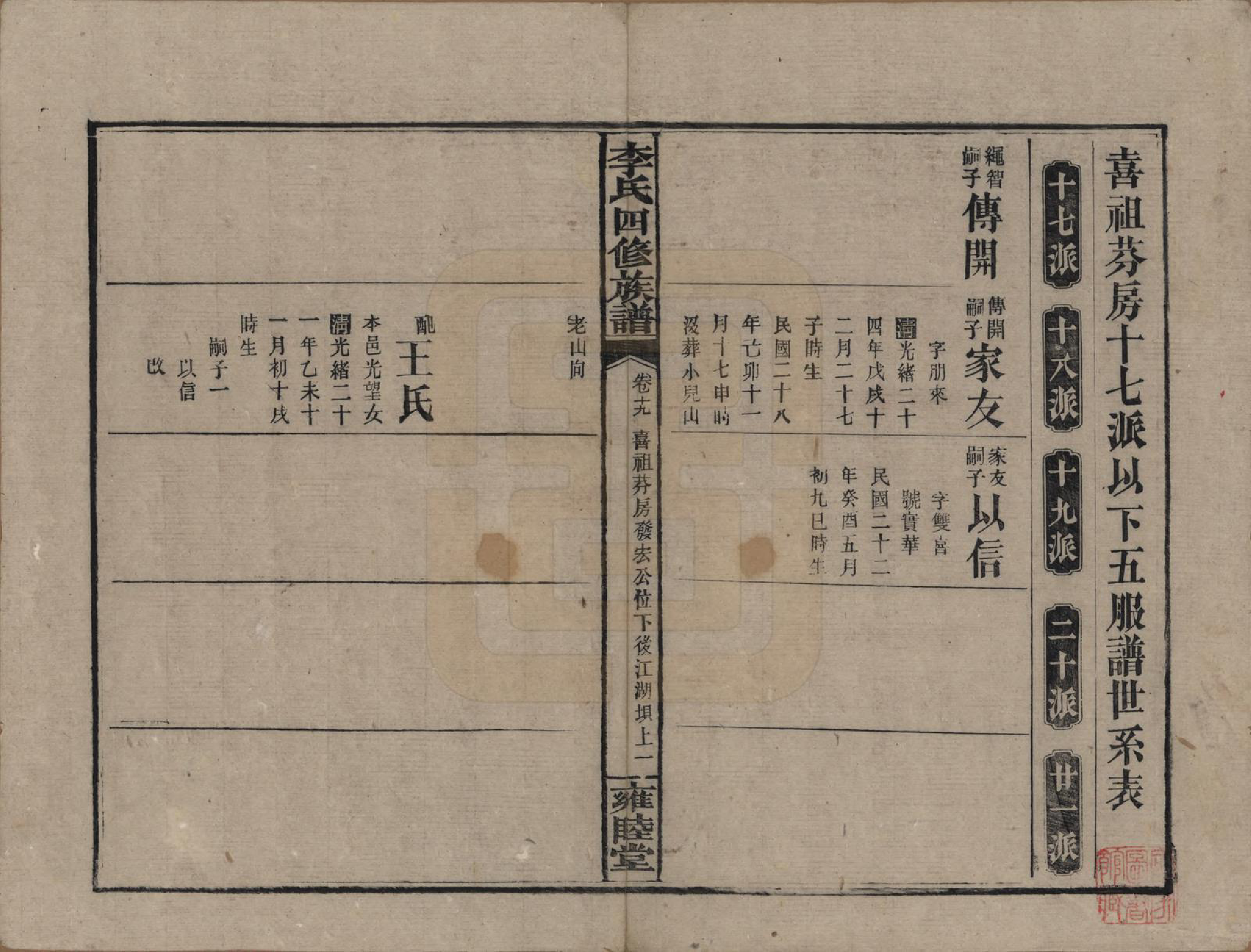 GTJP0800.李.中国.李氏四修族谱.民国37年（1948）_019.pdf_第1页