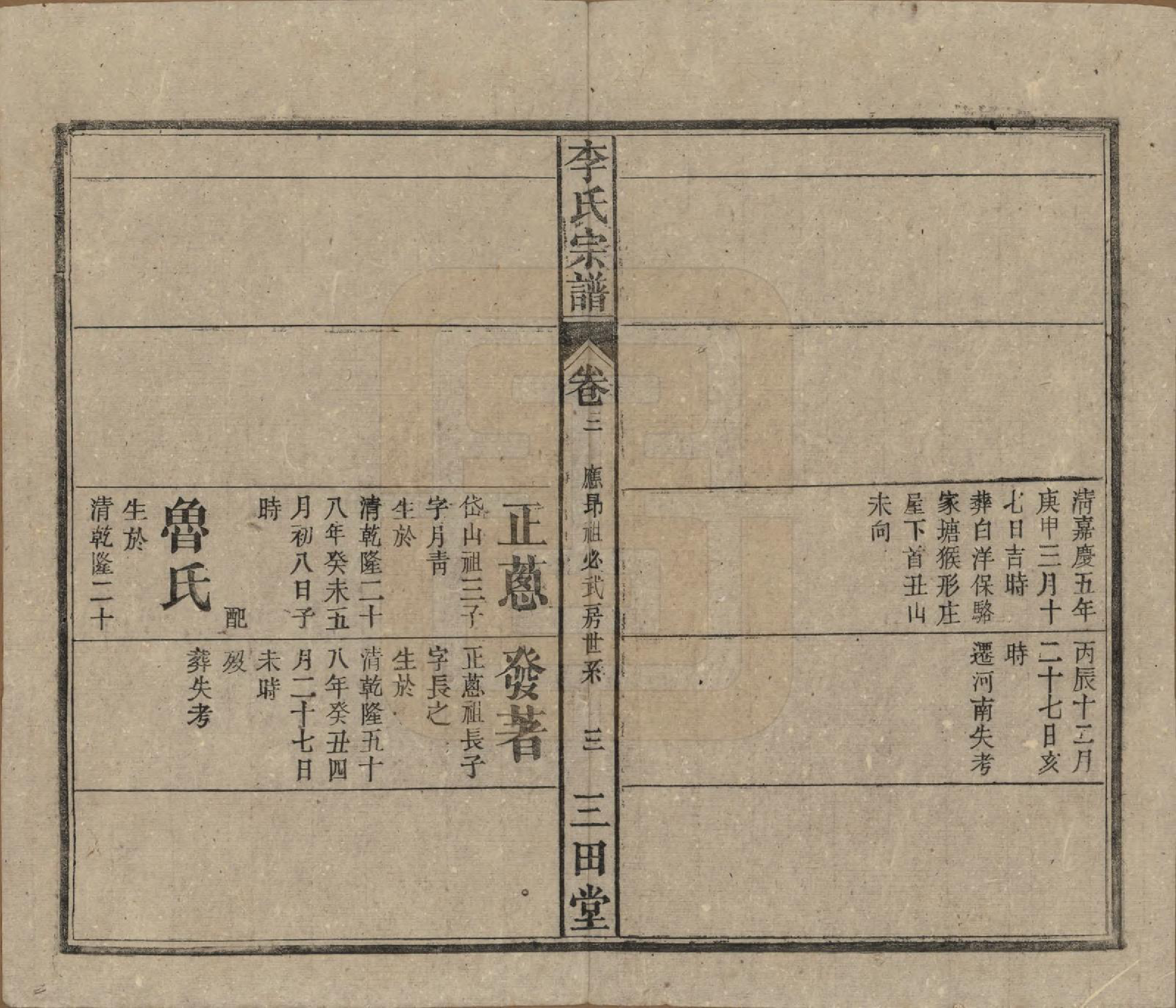 GTJP0831.李.中国.李氏宗谱茂九祖十三卷茂三祖一卷茂四祖一卷首一卷末一卷.民国十三年（1924）_003.pdf_第3页