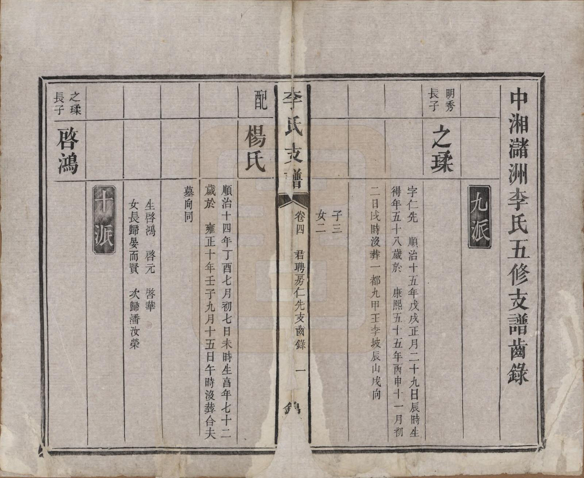 GTJP0842.李.中国.李氏五修文谱七卷.清光绪二十二年（1896）_004.pdf_第1页
