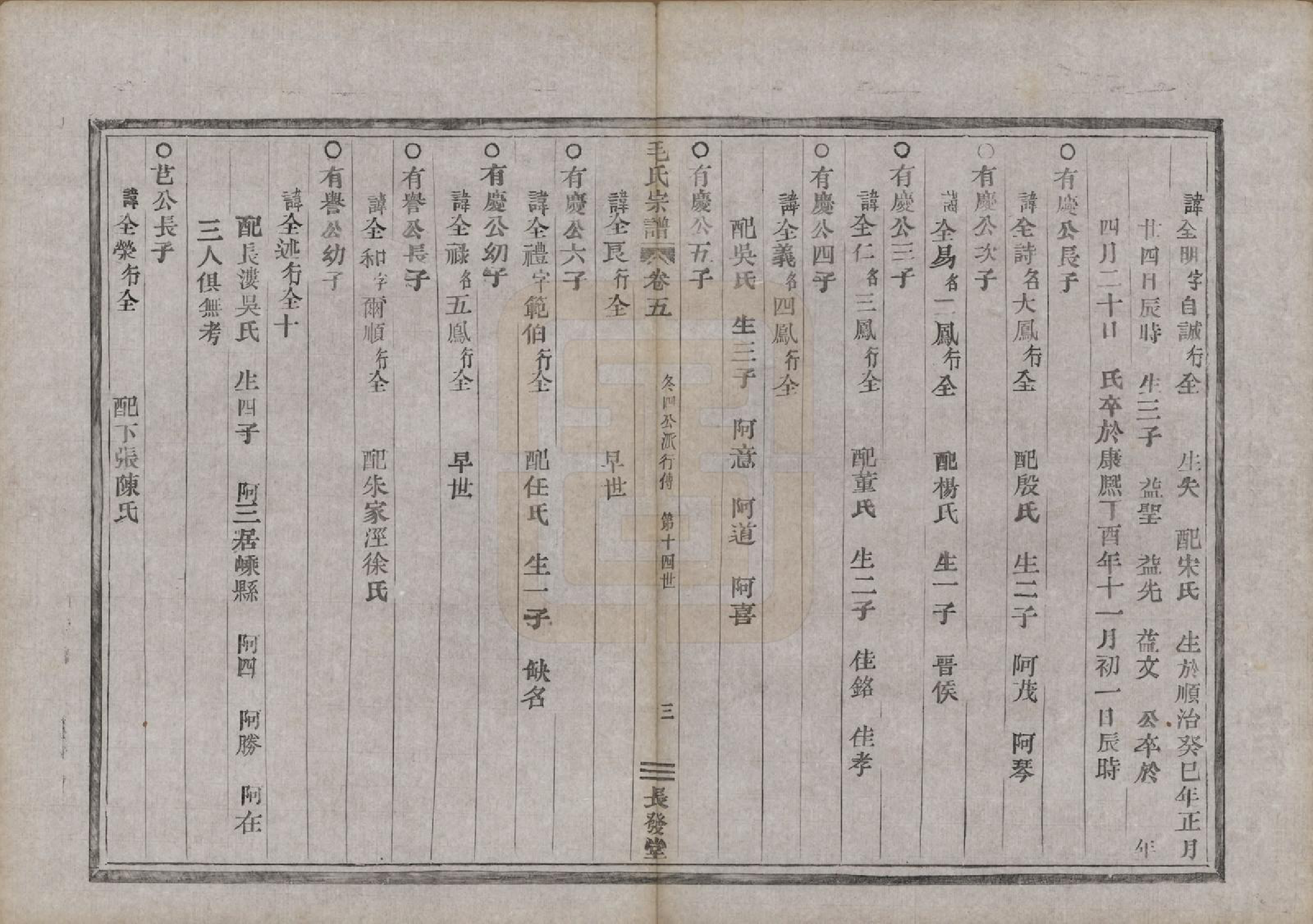 GTJP1082.毛.中国.毛氏宗谱七卷.清同治七年（1868）_005.pdf_第3页
