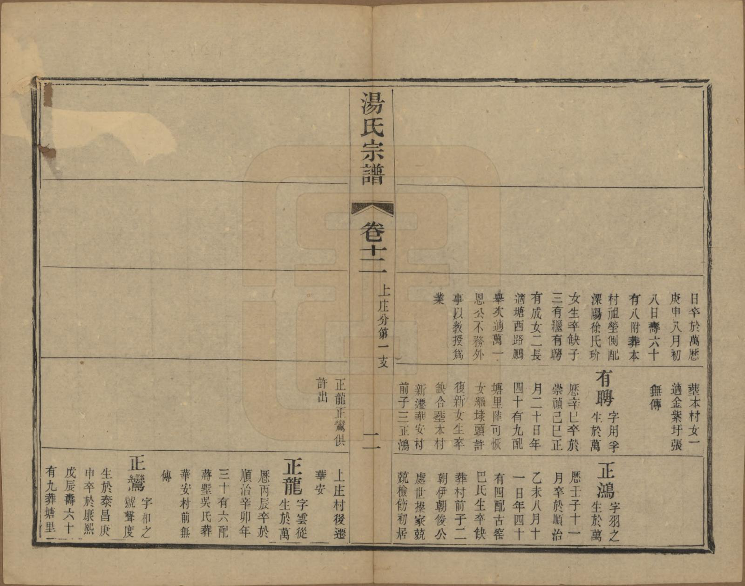 GTJP1393.汤.中国.汤氏续修宗谱二十六卷首一卷.清光绪三十四年（1908）_012.pdf_第2页