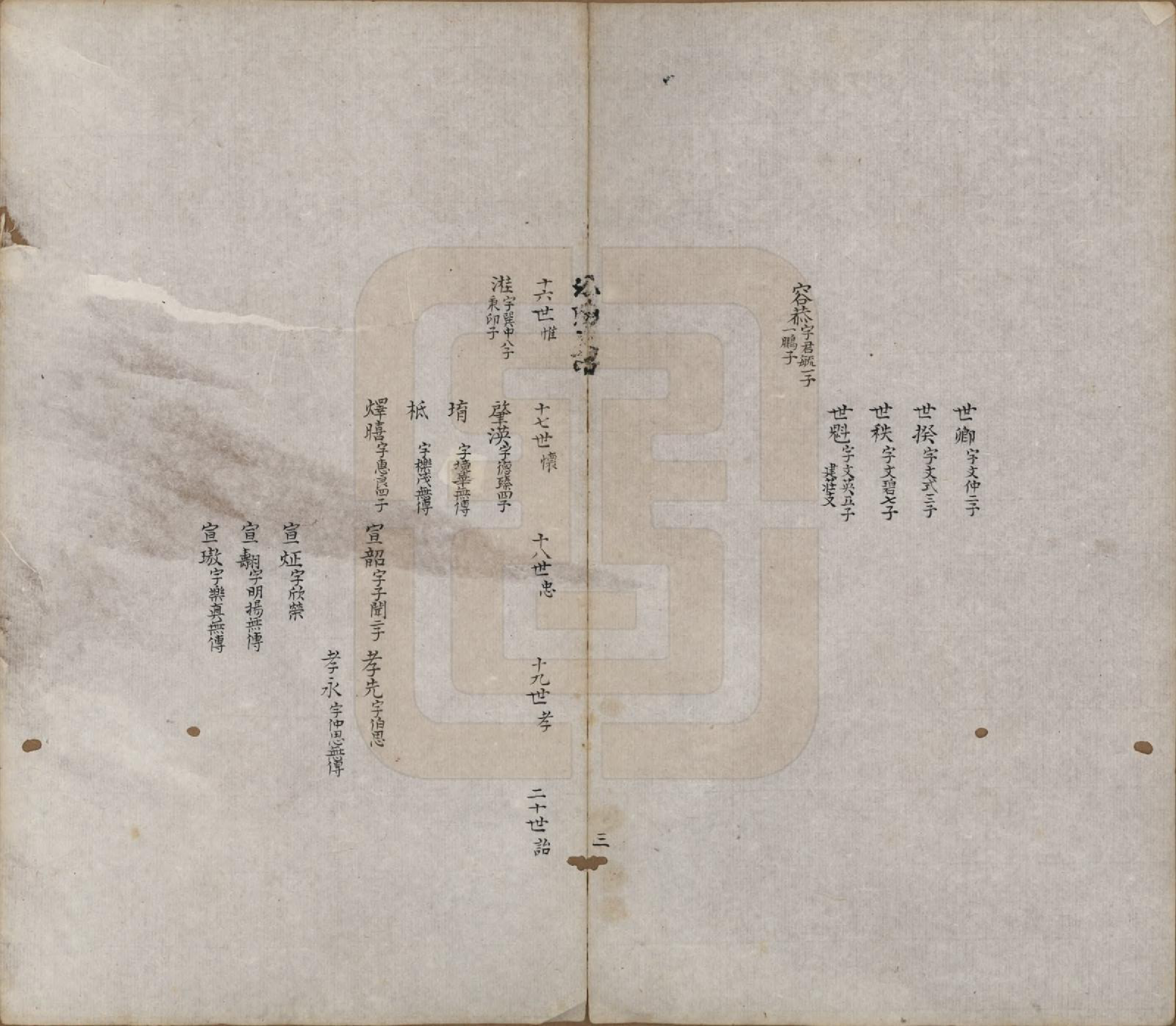 GTJP1425.陶.中国.浔阳【陶氏】支谱十六卷.清咸丰七年（1857）_002.pdf_第3页