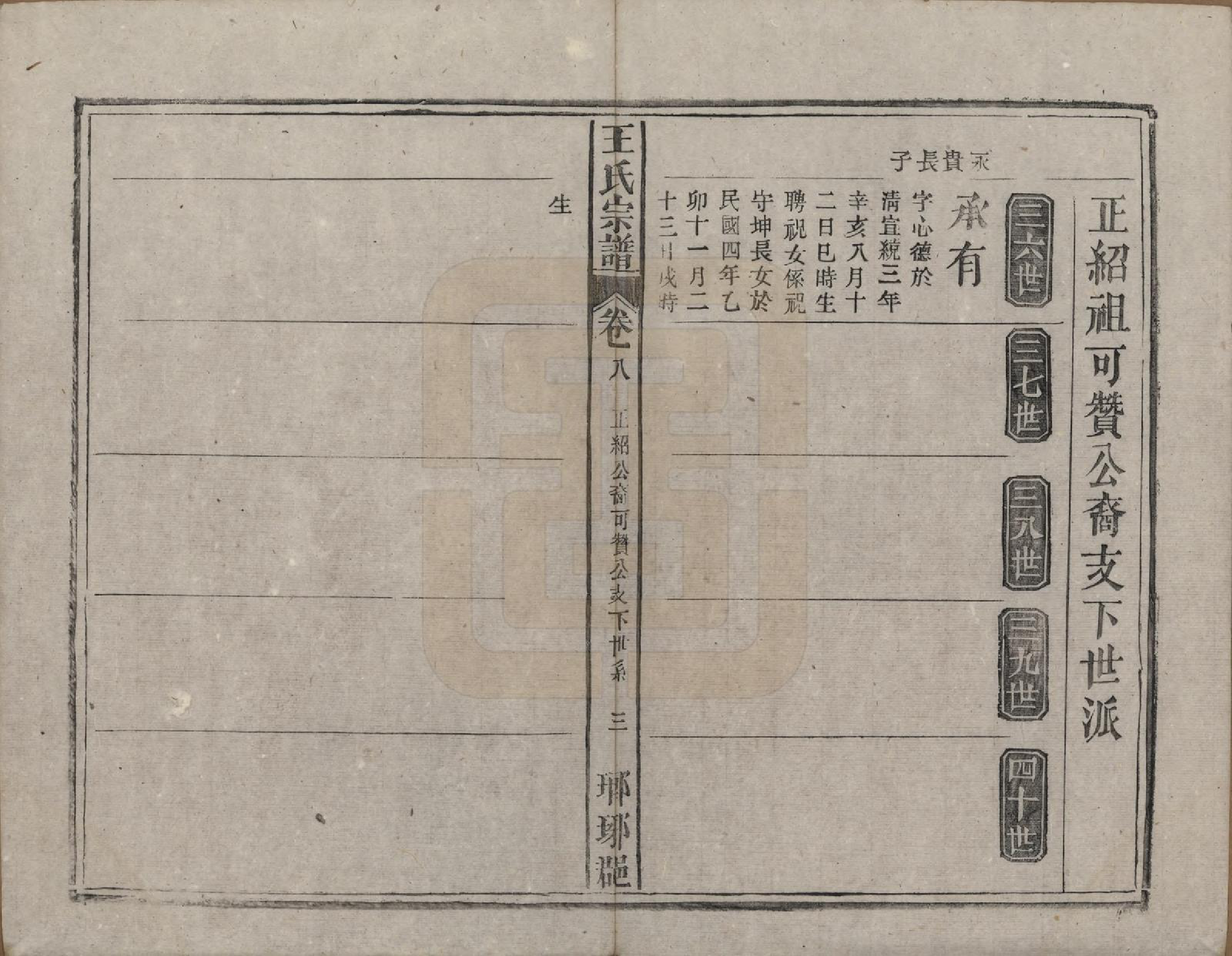 GTJP1562.王.中国.王氏宗谱八卷首三卷末一卷.民国十七年（1928）_008.pdf_第3页
