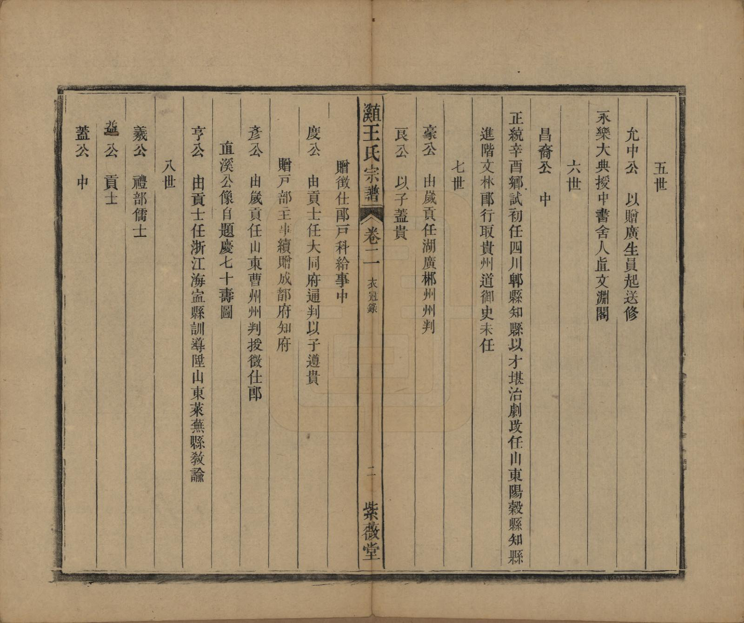GTJP1604.王.中国.直溪王氏宗谱八卷.清光绪三十四年（1908）_002.pdf_第2页