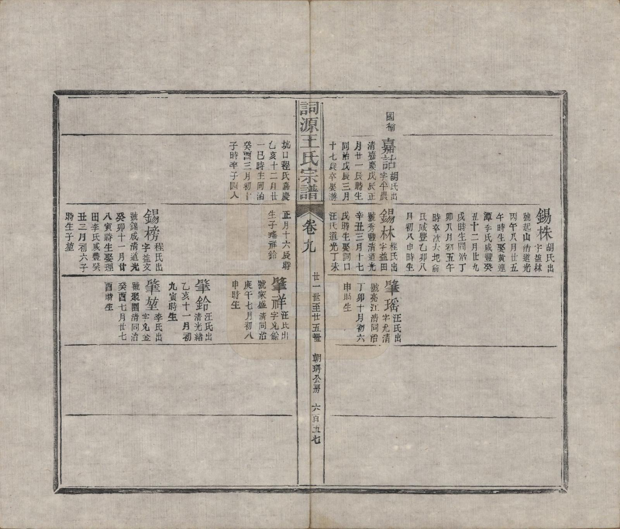 GTJP1611.王.中国.词源王氏宗谱十卷.清光绪元年（1875）_009.pdf_第1页