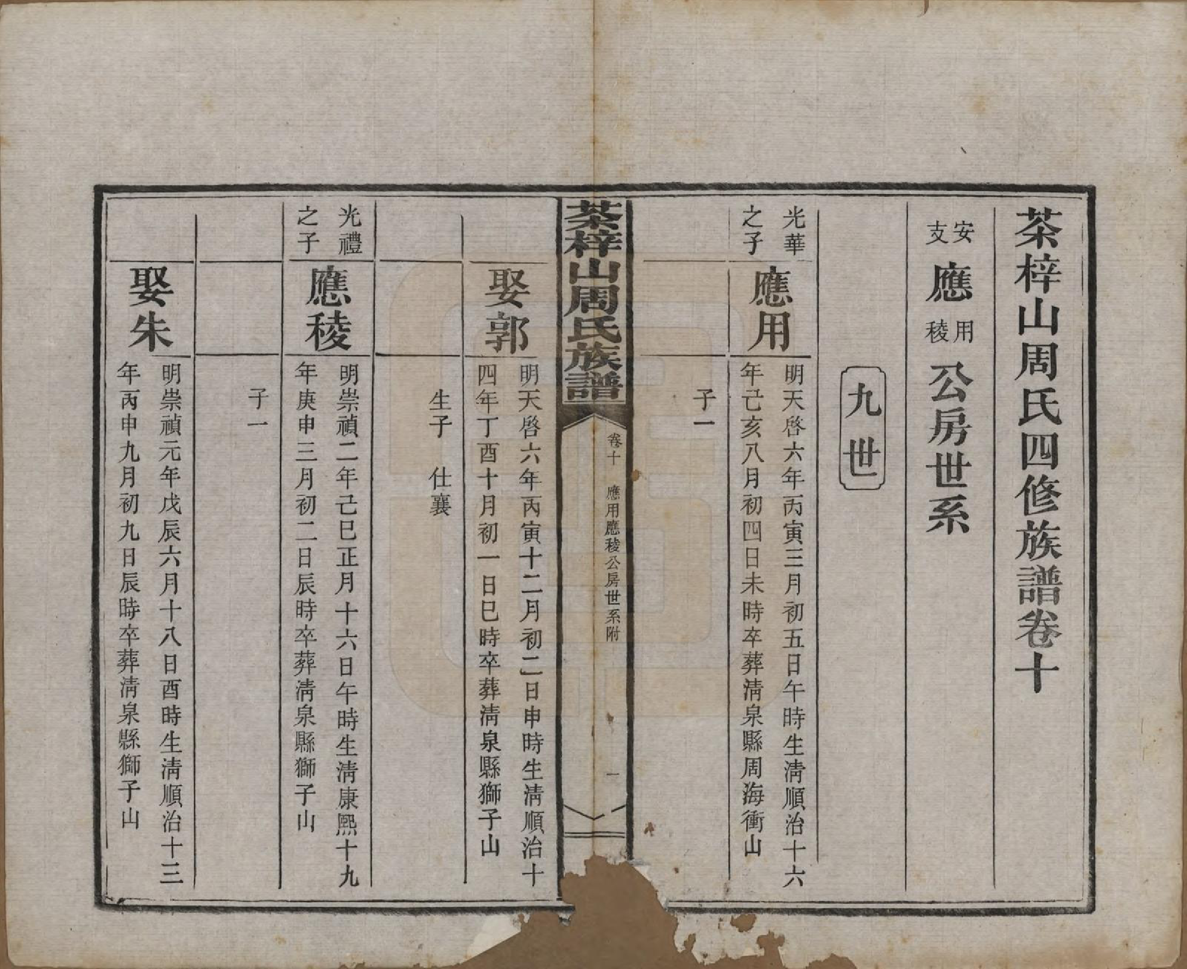 GTJP2315.周.中国.茶梓山周氏四修族谱十三卷首一卷末二卷.民国四年（1915）_010.pdf_第1页