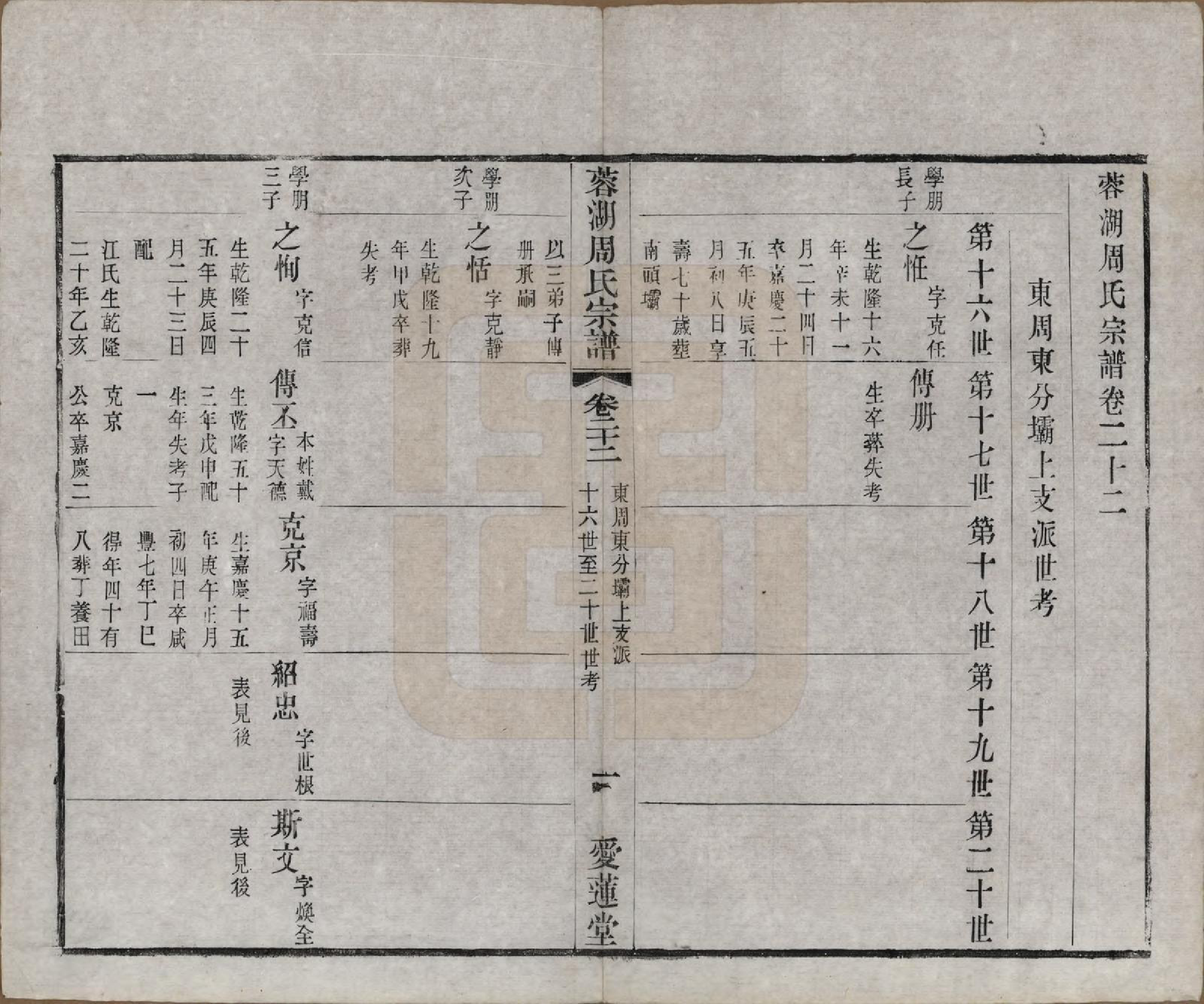 GTJP2335.周.中国.蓉湖周氏宗谱二十八卷.清光绪三十一年（1905）_022.pdf_第1页