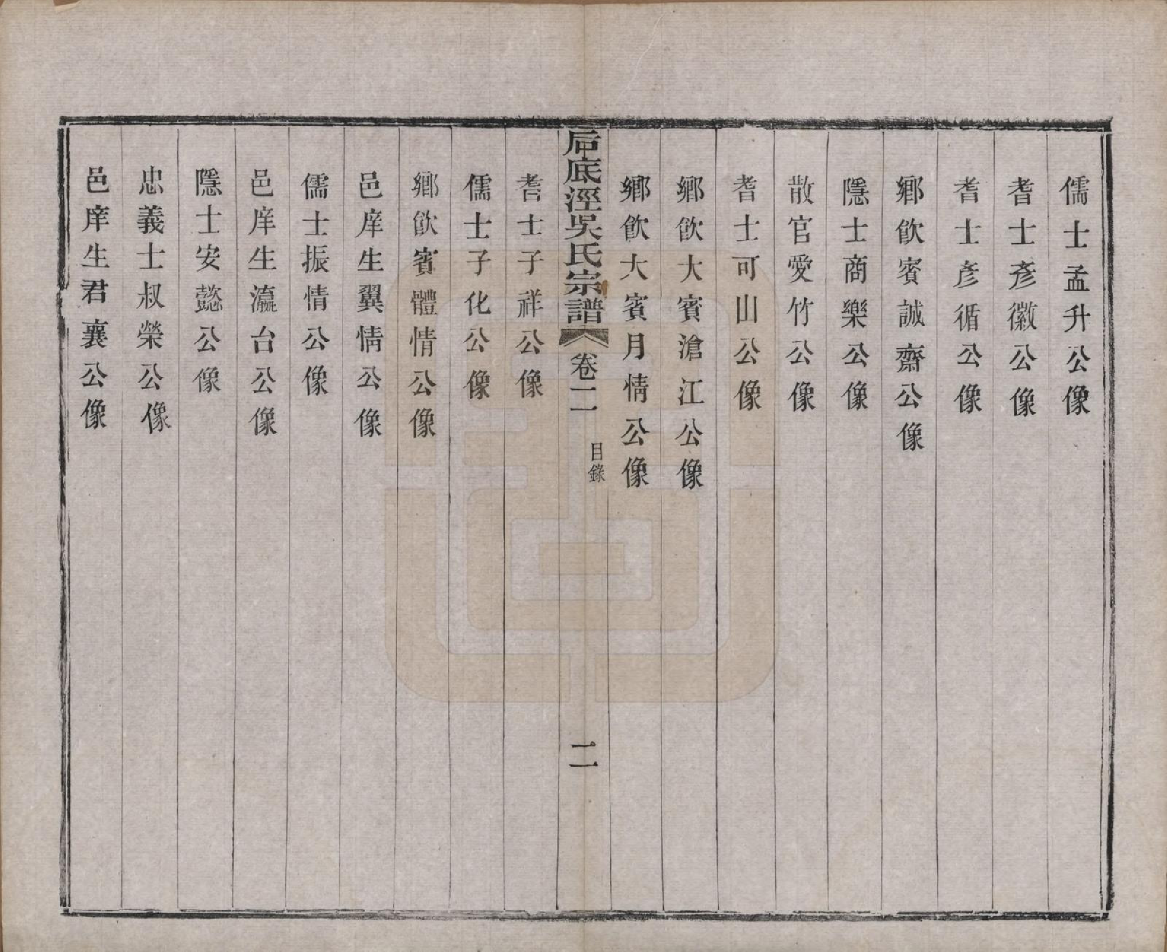 GTJP1702.吴.中国.后底泾吴氏宗谱十九卷首一卷末一卷.清光绪十三年（1887）_002.pdf_第2页