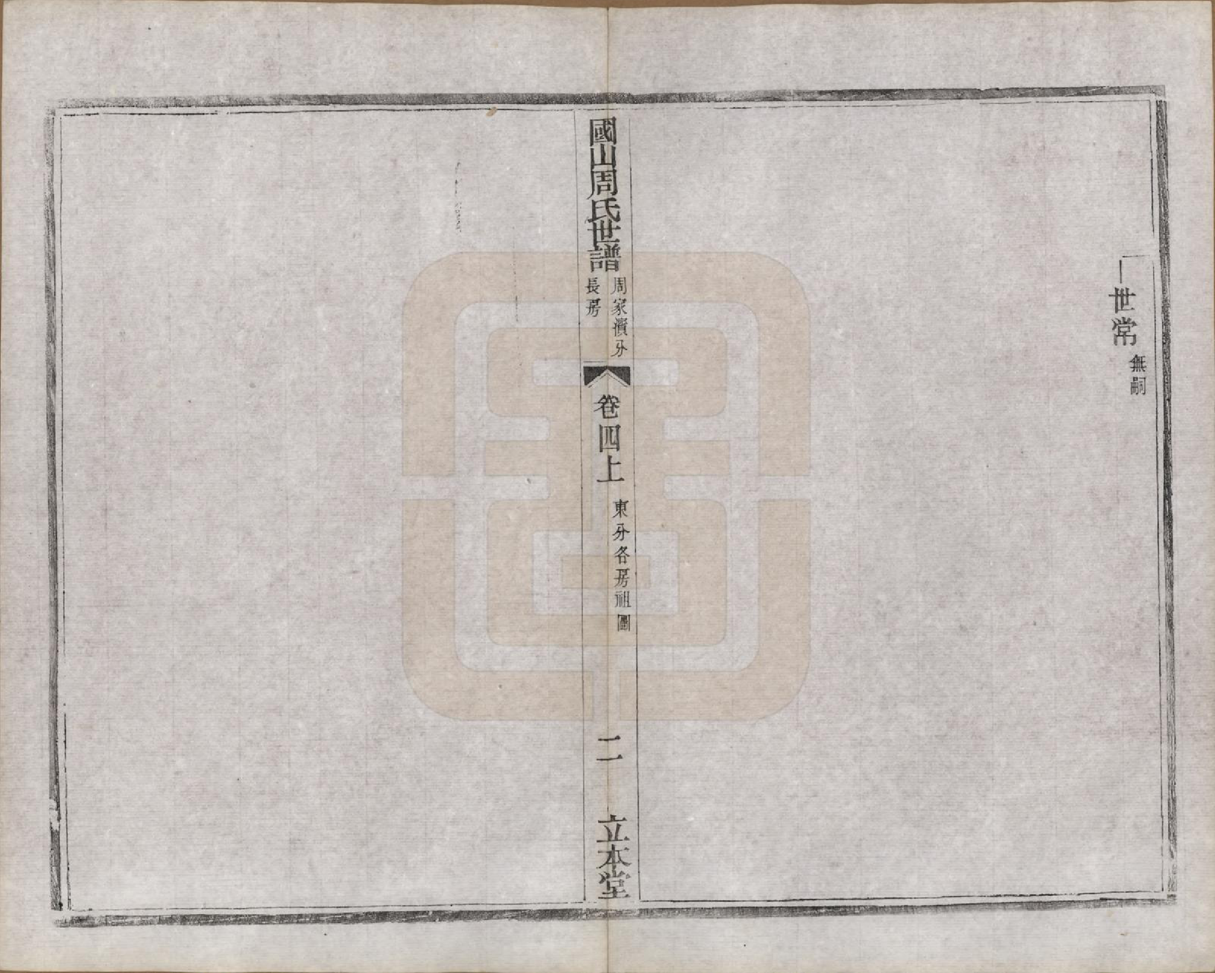 GTJP2314.周.中国.国山周氏世谱六十卷首一卷末一卷.民国四年（1915）_004.pdf_第2页
