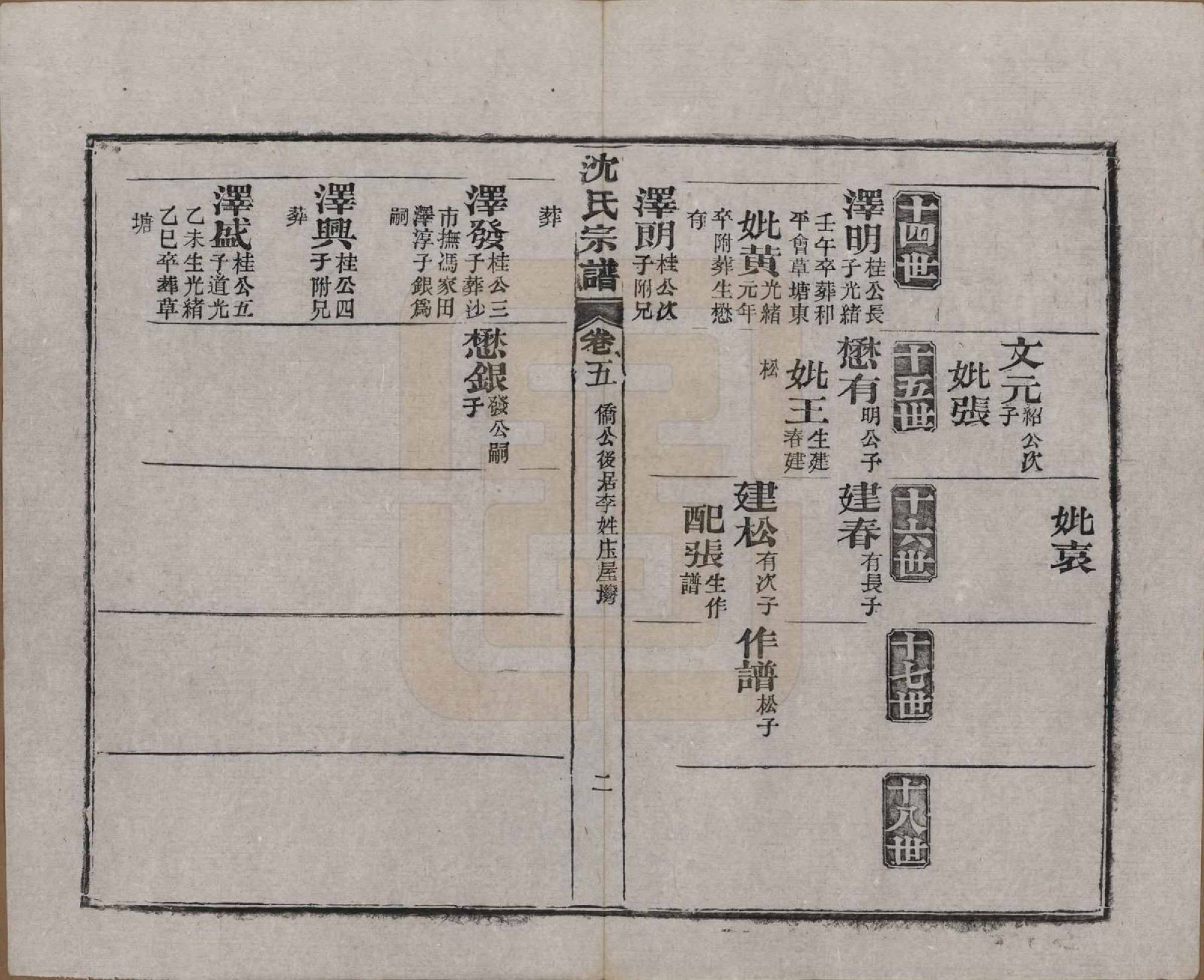 GTJP1258.沈.湖北孝感.孝感沈氏宗谱二十四卷首一卷.民国八年（1919）_005.pdf_第3页