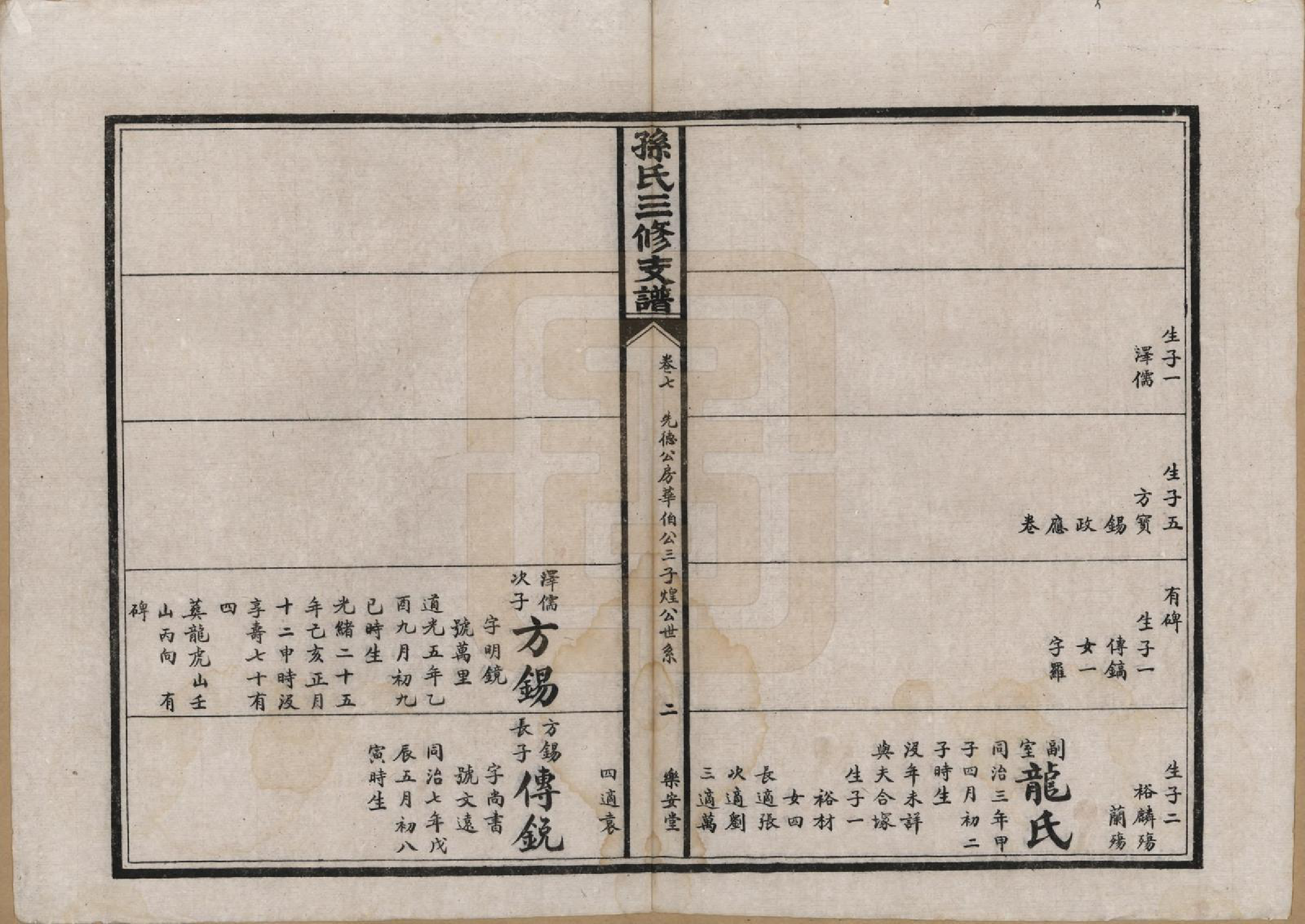GTJP1337.孙.湖北石首.孙氏三修支谱.民国23年(1934)_007.pdf_第2页