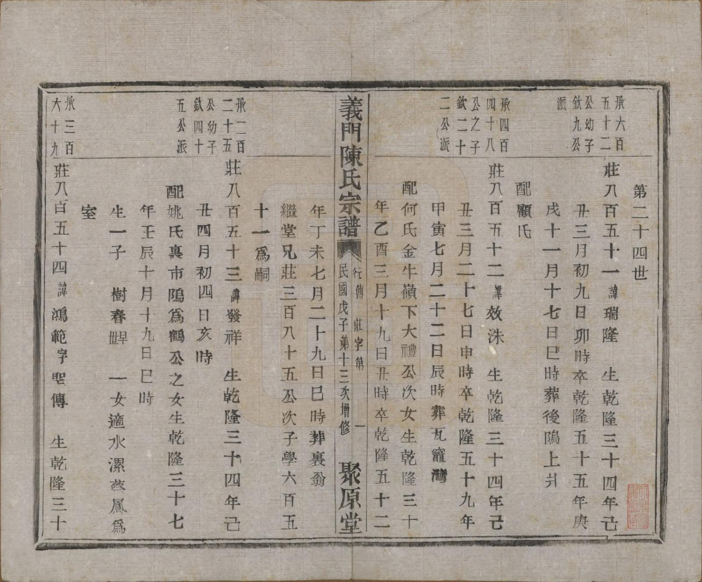 GTJP0141.陈.浙江诸暨.义门陈氏宗谱一百卷.民国三十八年（1949）_072.pdf_第2页
