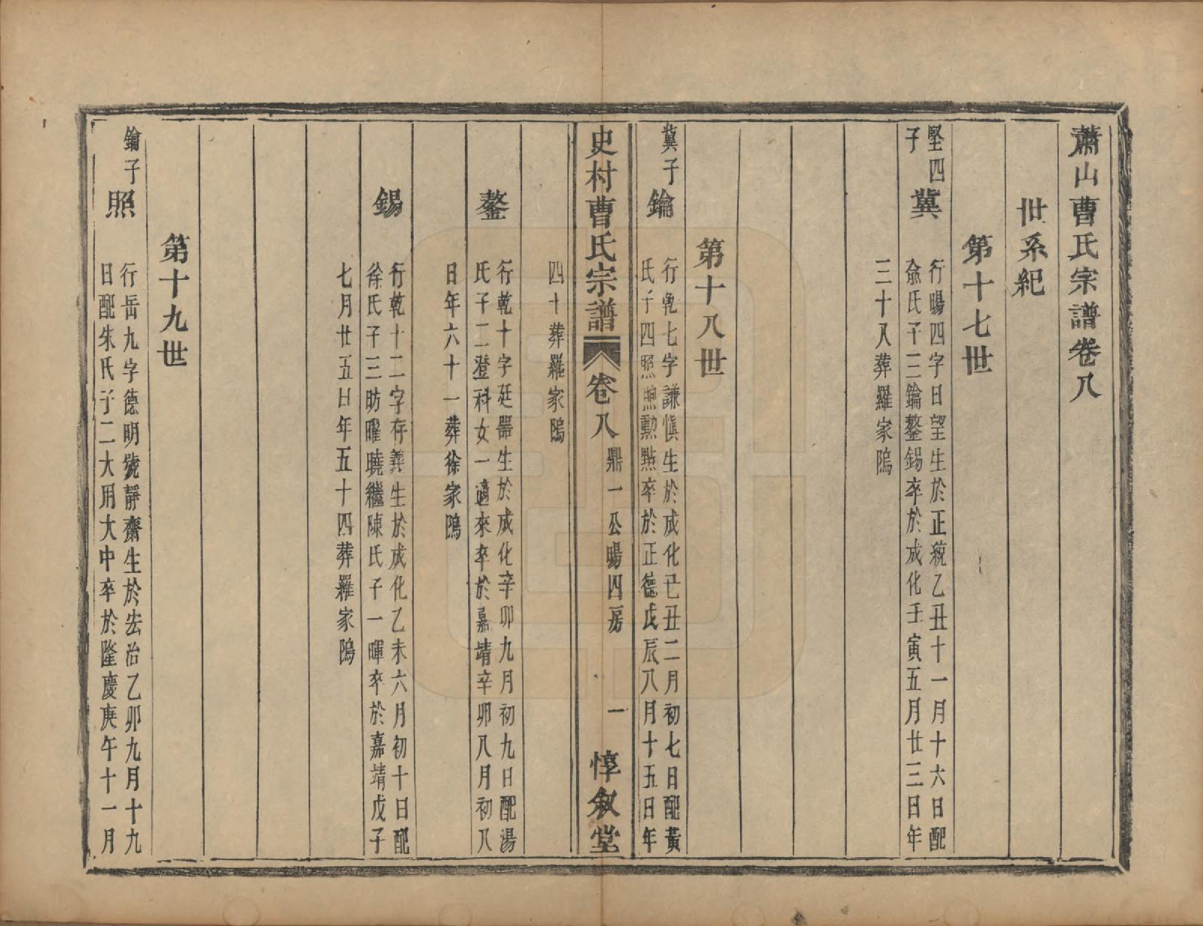 GTJP0067.曹.浙江萧山.萧山史村曹氏宗谱二十五卷附补遗一卷.清光绪九年（1880）_008.pdf_第1页