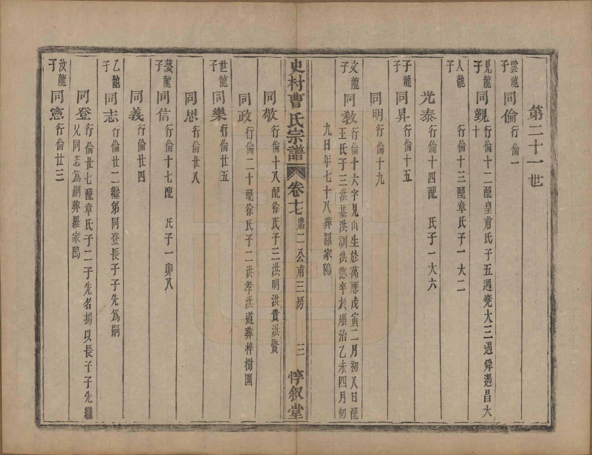 GTJP0067.曹.浙江萧山.萧山史村曹氏宗谱二十五卷附补遗一卷.清光绪九年（1880）_017.pdf_第3页