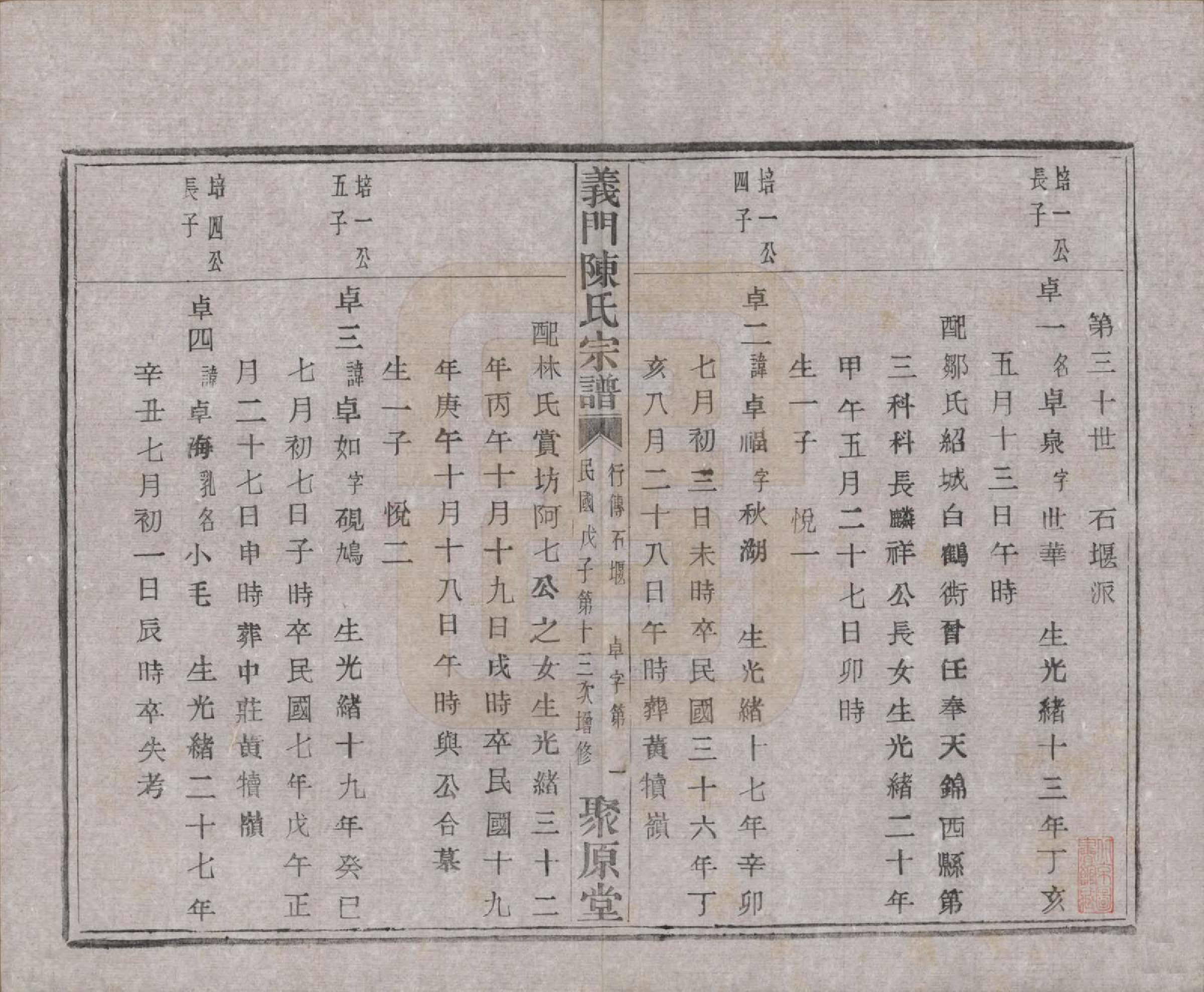 GTJP0141.陈.浙江诸暨.义门陈氏宗谱一百卷.民国三十八年（1949）_098.pdf_第2页