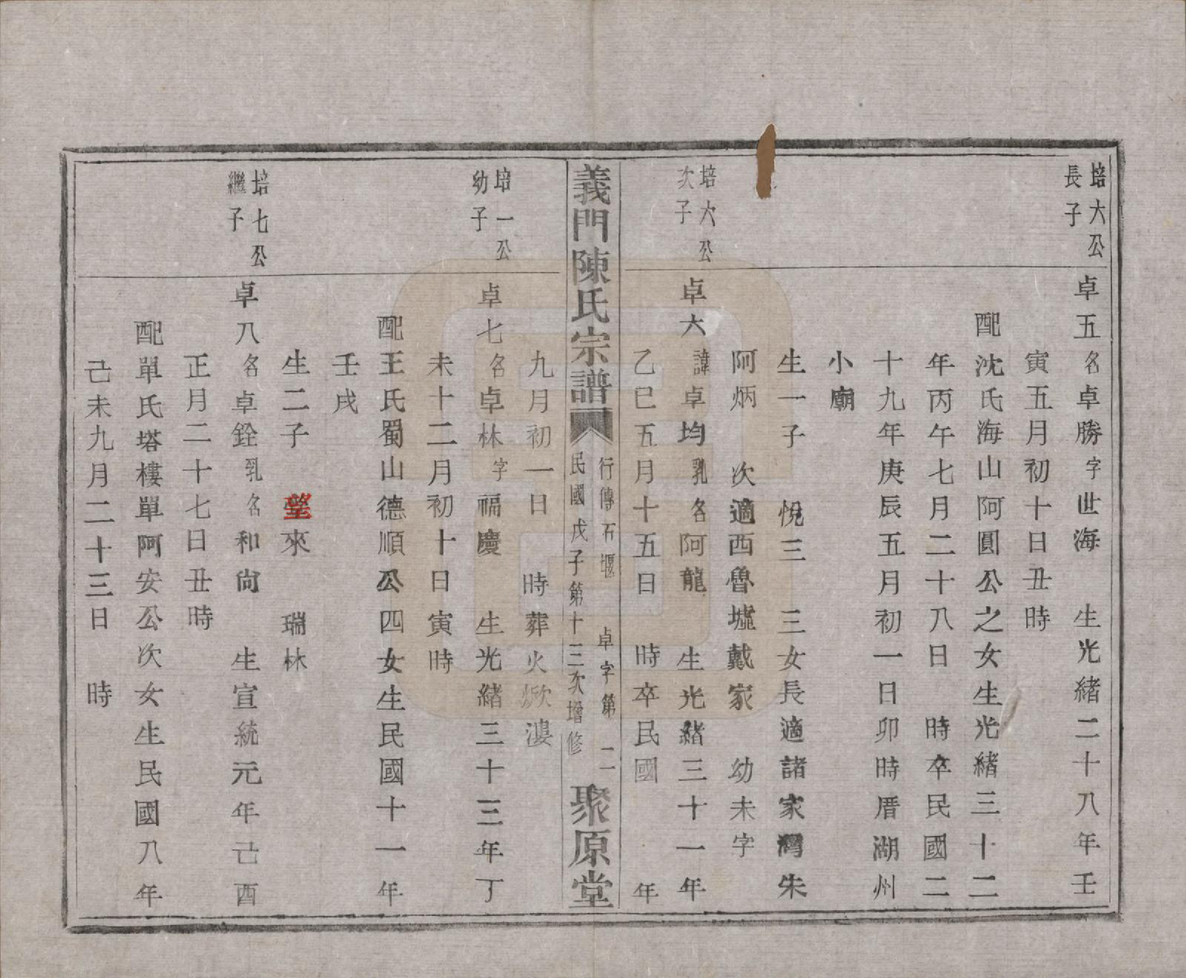 GTJP0141.陈.浙江诸暨.义门陈氏宗谱一百卷.民国三十八年（1949）_098.pdf_第3页