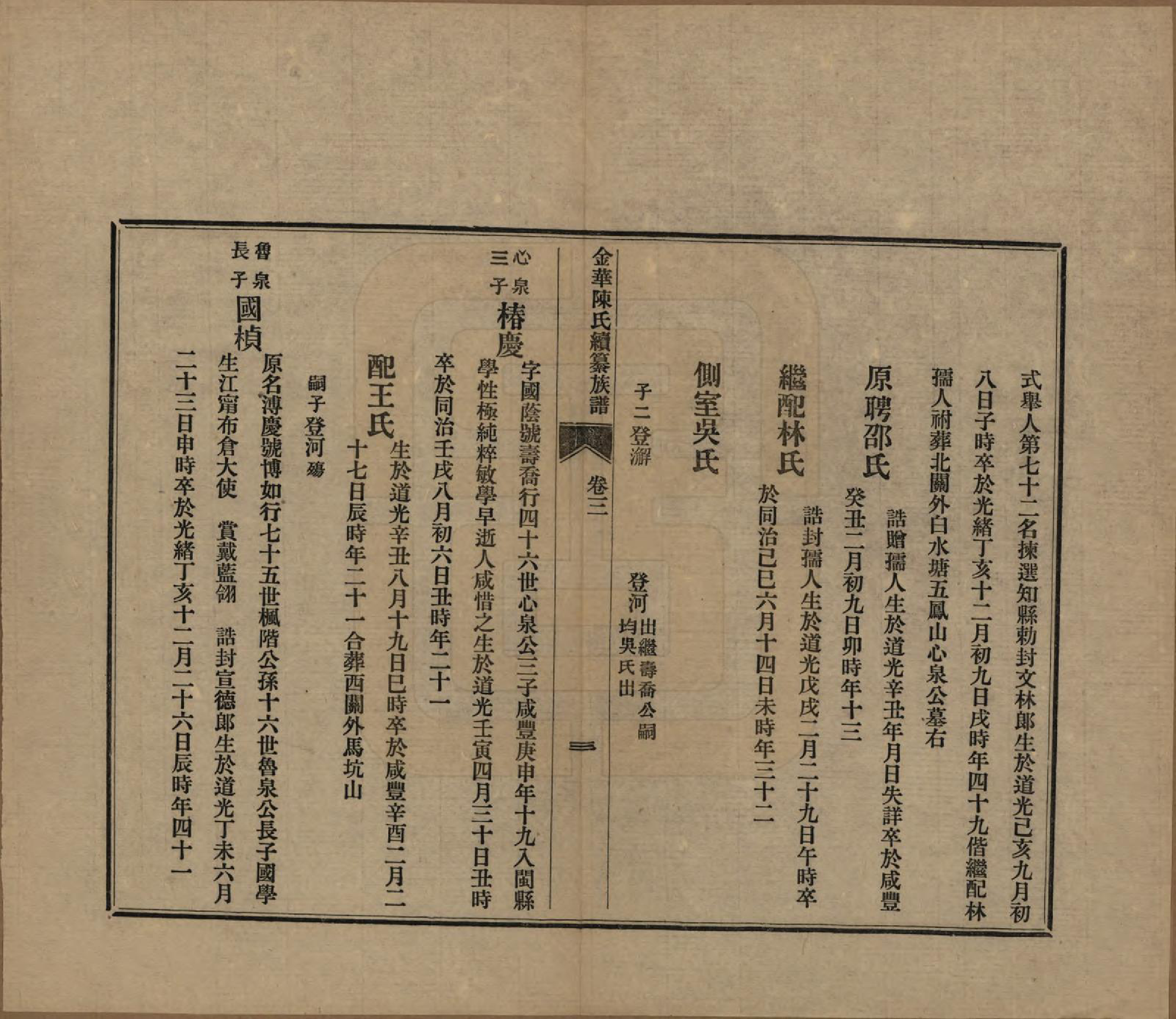 GTJP0222.陈.浙江金华.金华陈氏续纂族谱五卷卷首一卷.清宣统二年(1910)_003.pdf_第3页
