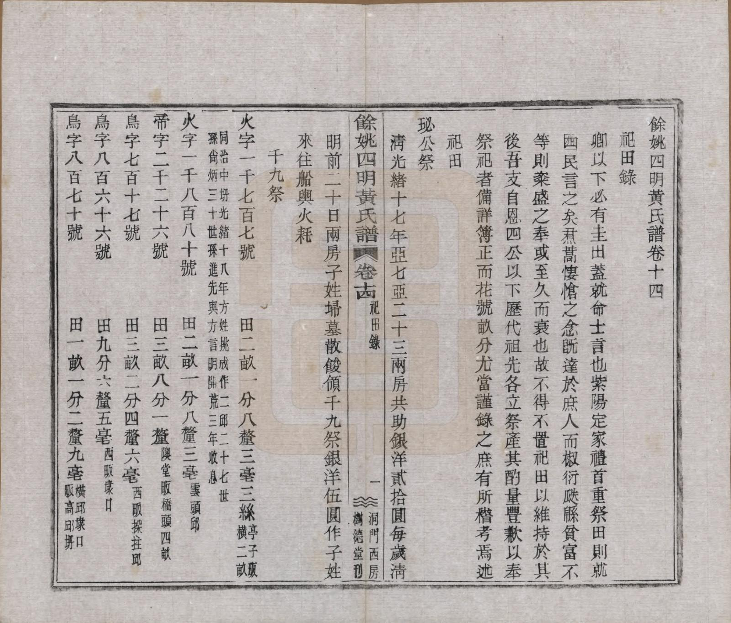 GTJP0595.黄.浙江余姚.余姚四明黄氏谱二十四卷首一卷末一卷.民国十九年（1930）_014.pdf_第1页