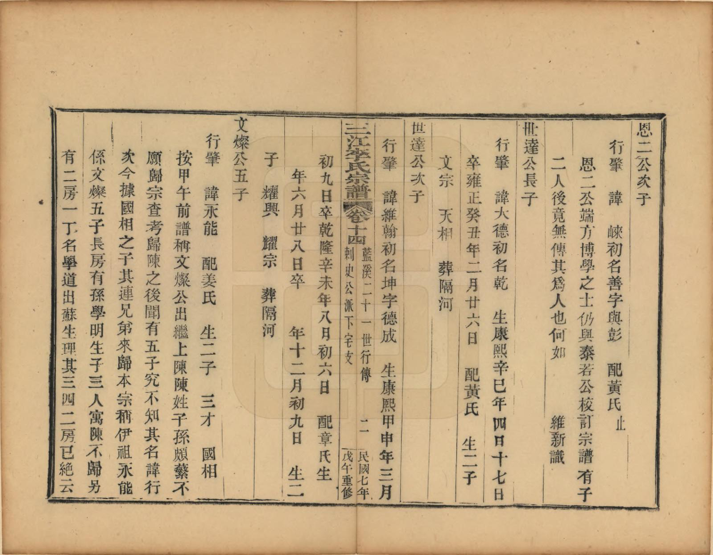 GTJP0818.李.浙江.三江李氏宗谱三十二卷首一卷末一卷.民国七年（1918）_014.pdf_第2页