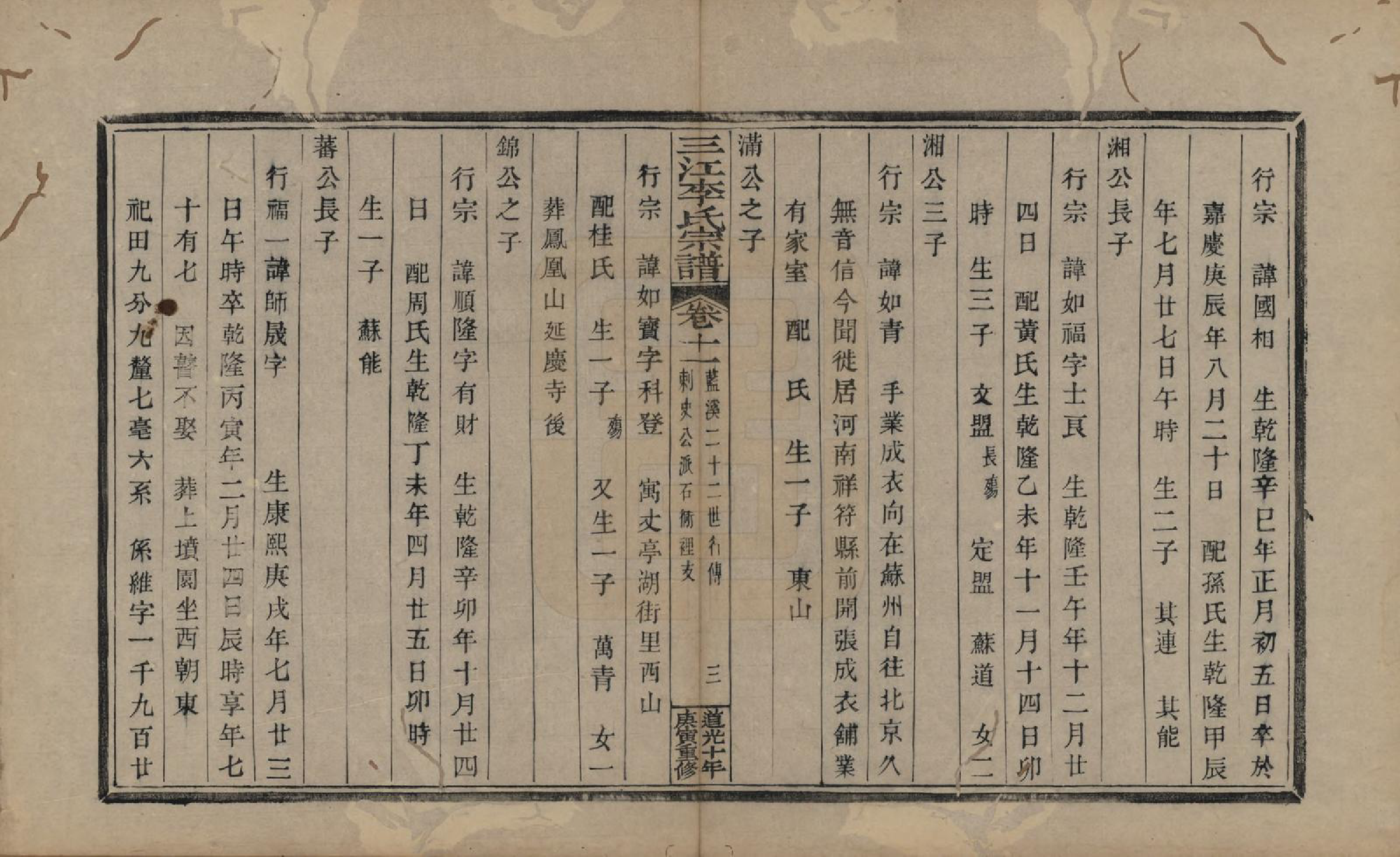 GTJP0840.李.浙江.三江李氏宗谱十七卷首—卷末—卷.清道光十年(1830)_011.pdf_第3页