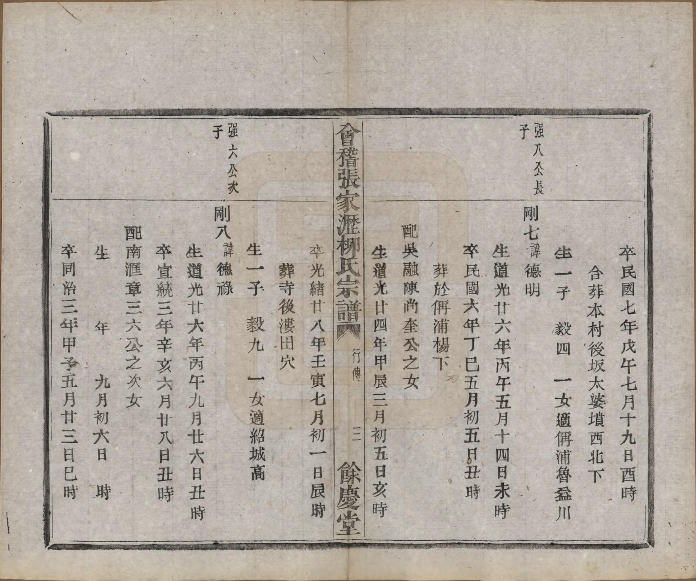 GTJP0994.柳.浙江绍兴.会稽张家沥柳氏宗谱四卷.民国十四年（1925）_004.pdf_第3页