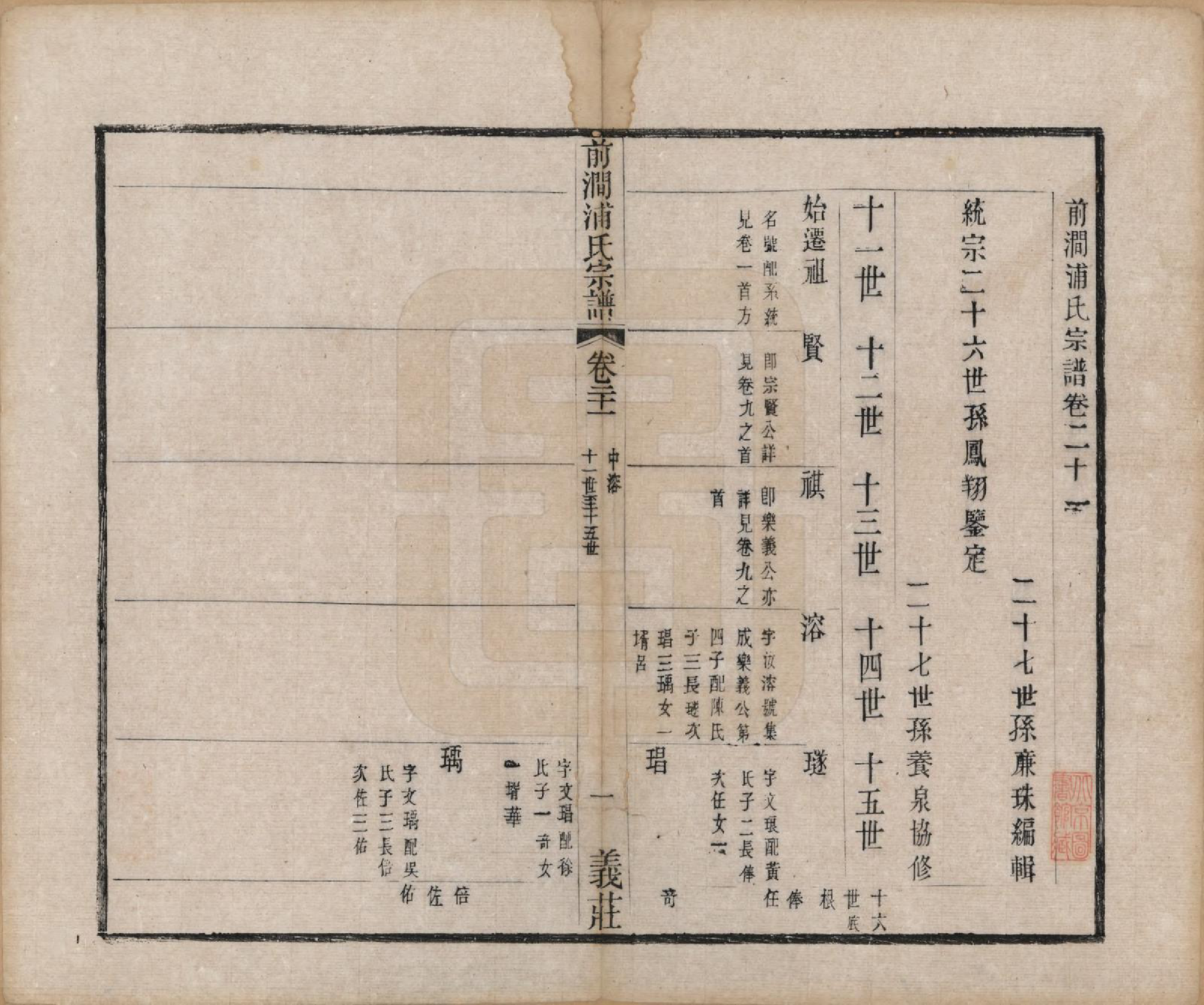 GTJP1152.浦.江苏无锡.前涧浦氏宗谱二十四卷首一卷诵芬录五卷.清同治十年（1871）_021.pdf_第1页