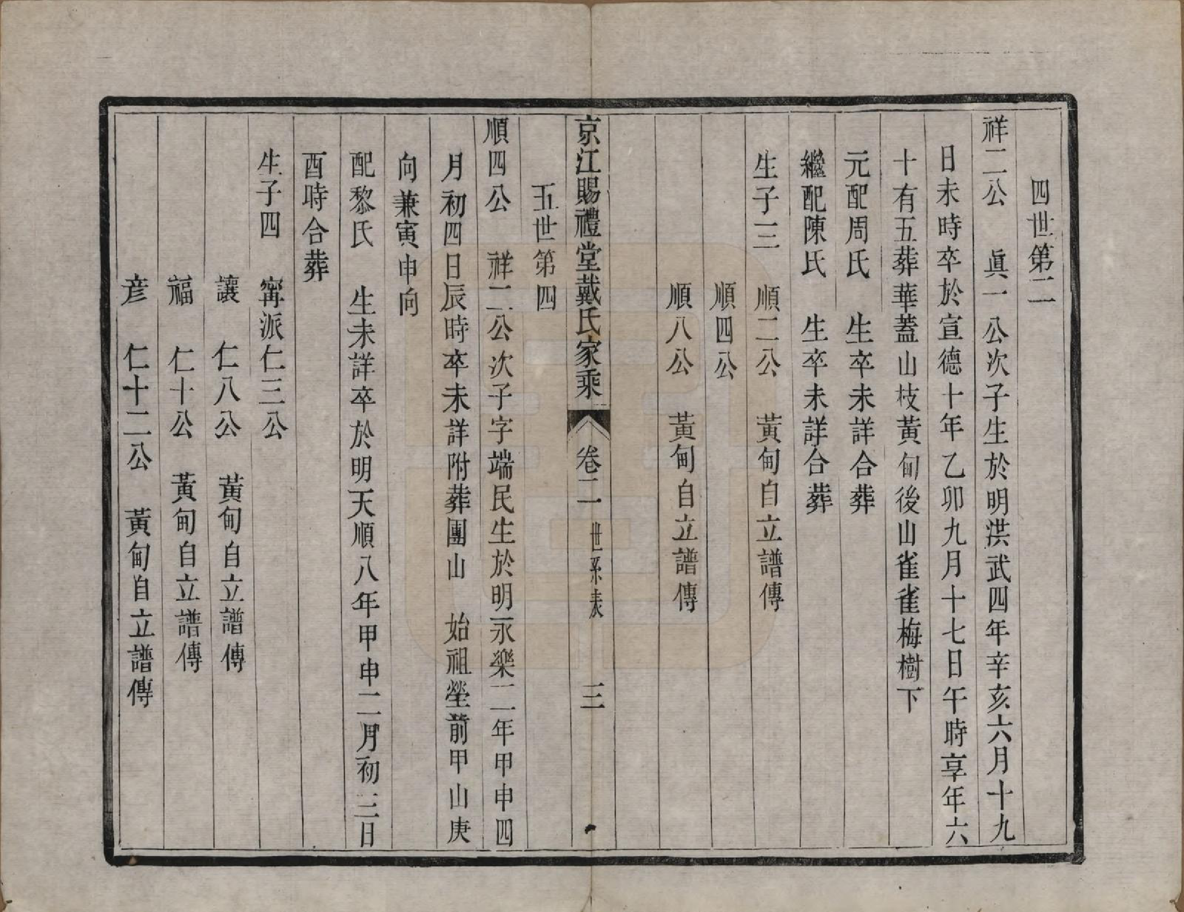 GTJP0267.戴.江苏润州.京江赐礼堂戴氏重修家乘六卷.清光绪十一年（1885）_002.pdf_第3页