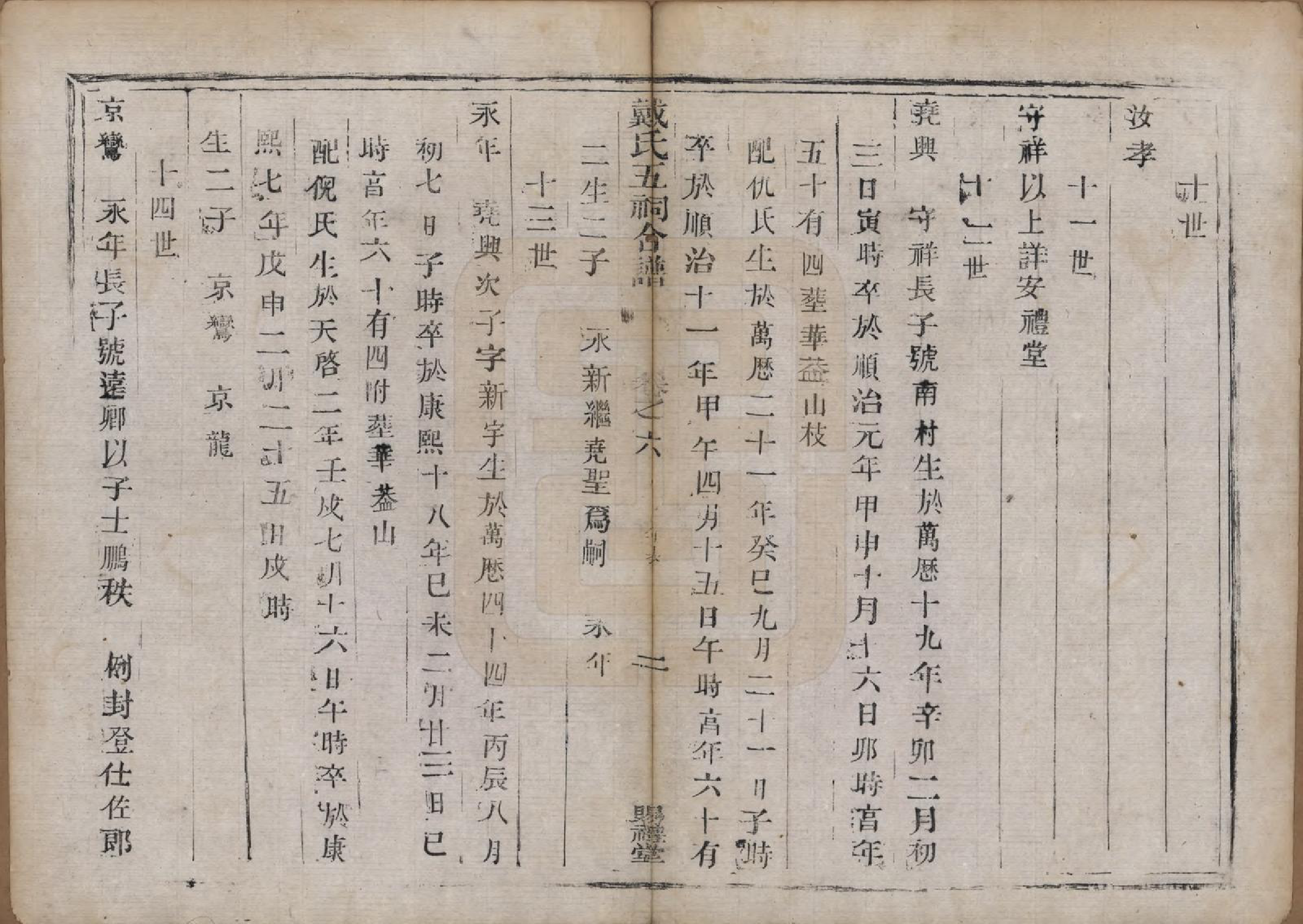 GTJP0270.戴.江苏润州.戴氏五祠合谱六卷.清同治十三年（1874）_006.pdf_第2页